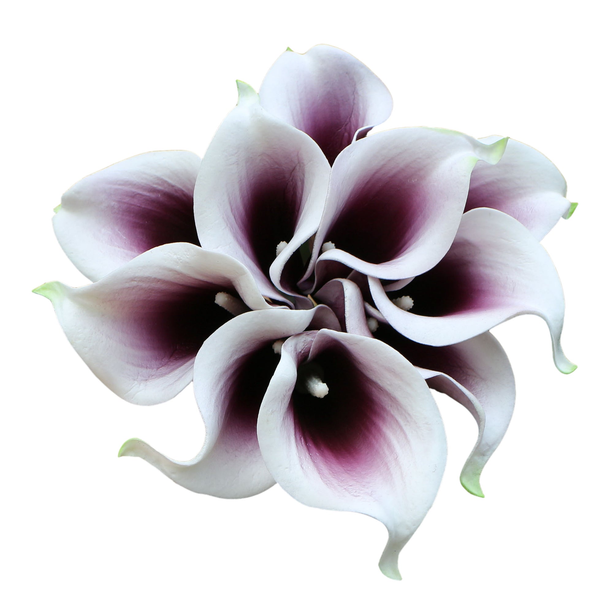 Picasso Purple Calla Lily Bouquet Artificial Wedding Flowers