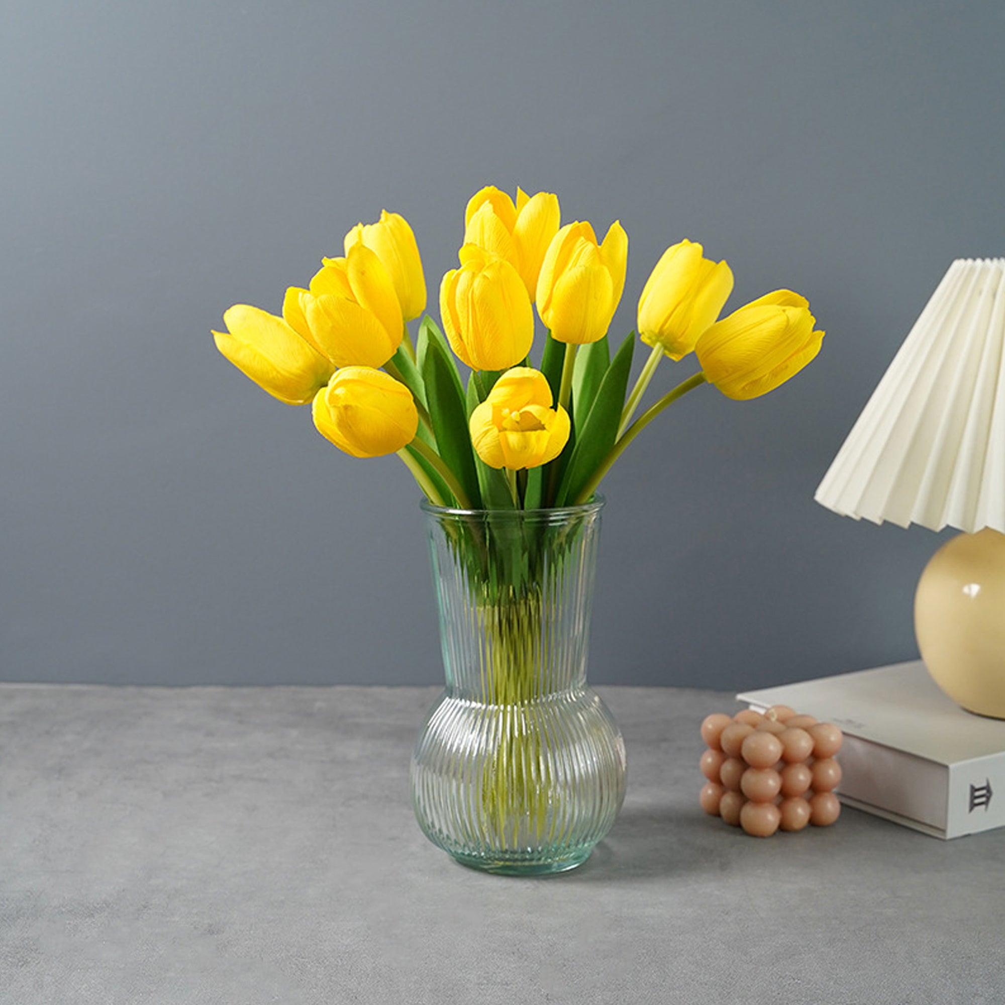 Artificial Tulips Real Touch Flower Arrangement