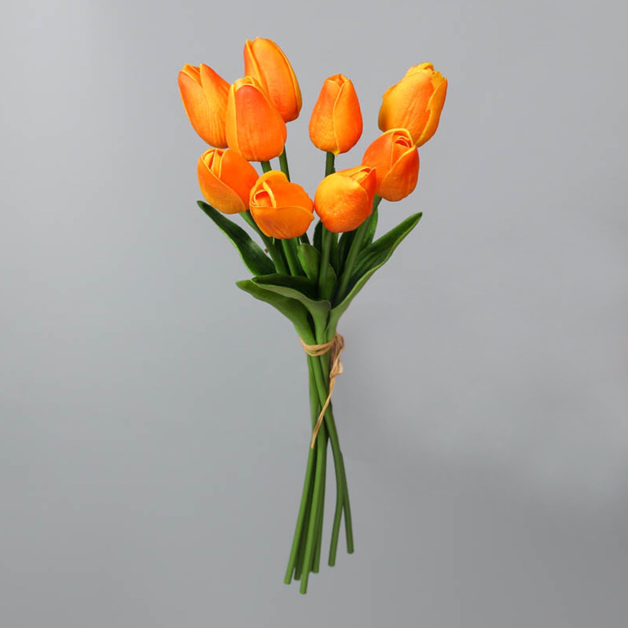 Fake Tulips Bouquet Small Real Touch Tulips 14"