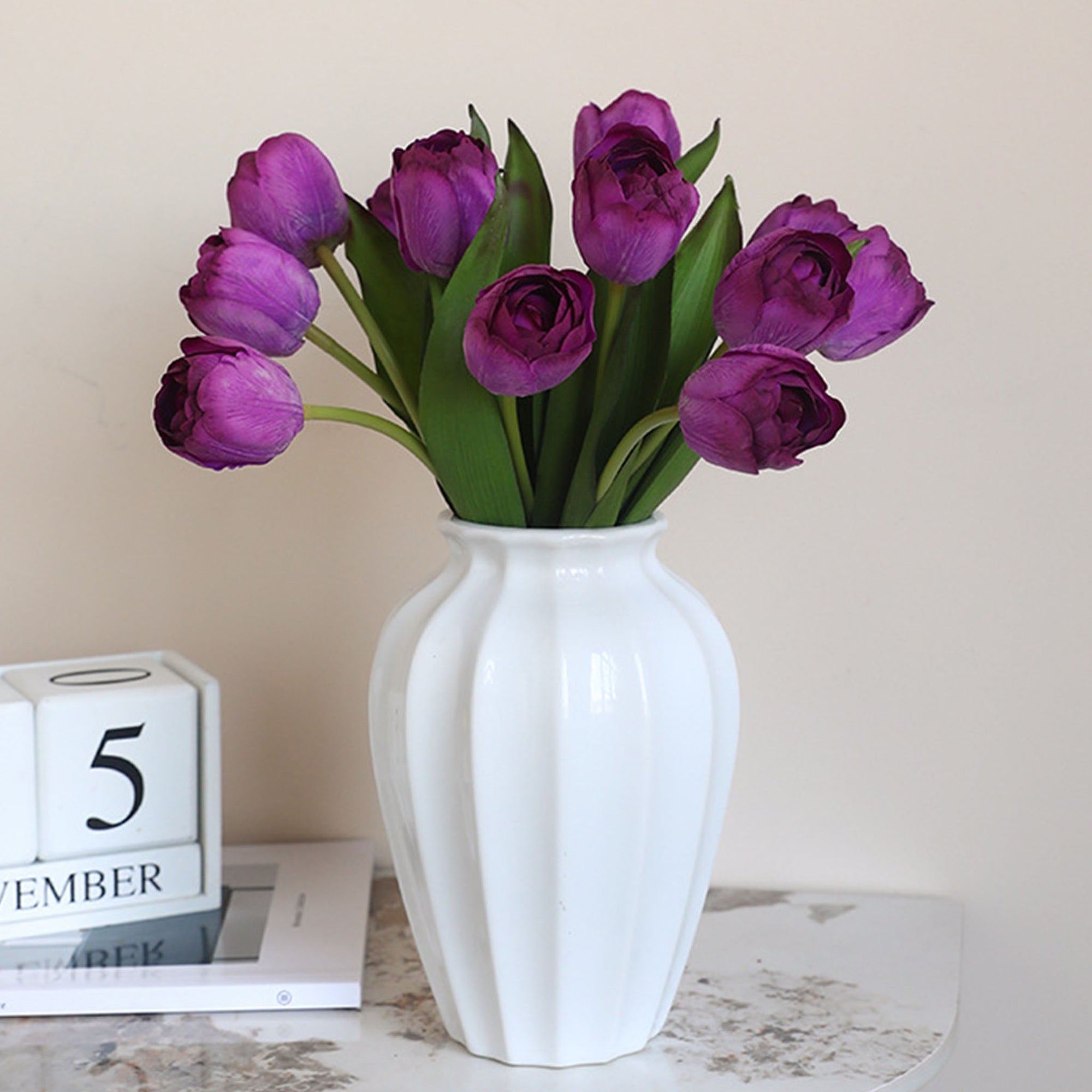 Real Touch Silk Tulips Bouquet Wedding Flowers