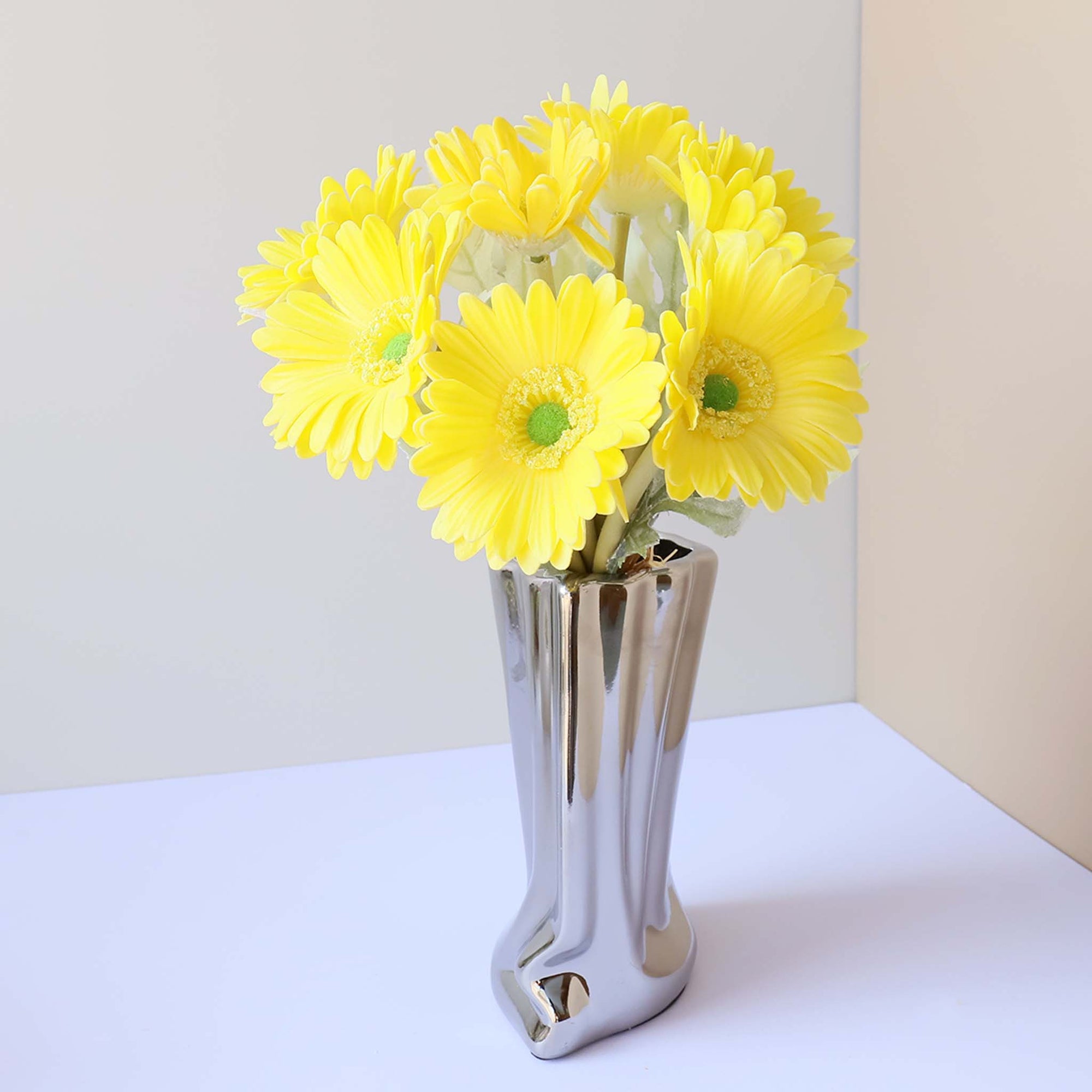 Artificial Gerbera Daisy Bouquet Real Touch Flowers for Wedding Bouquets