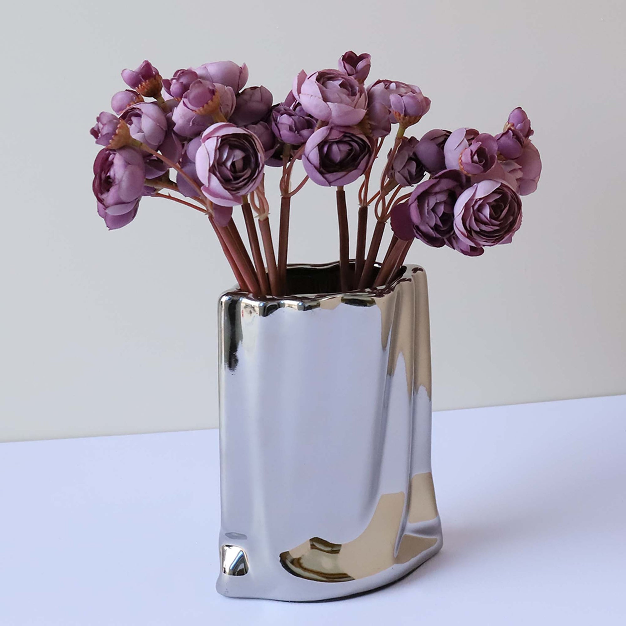 Small Peony Silk Ranunculus Flower Bundle