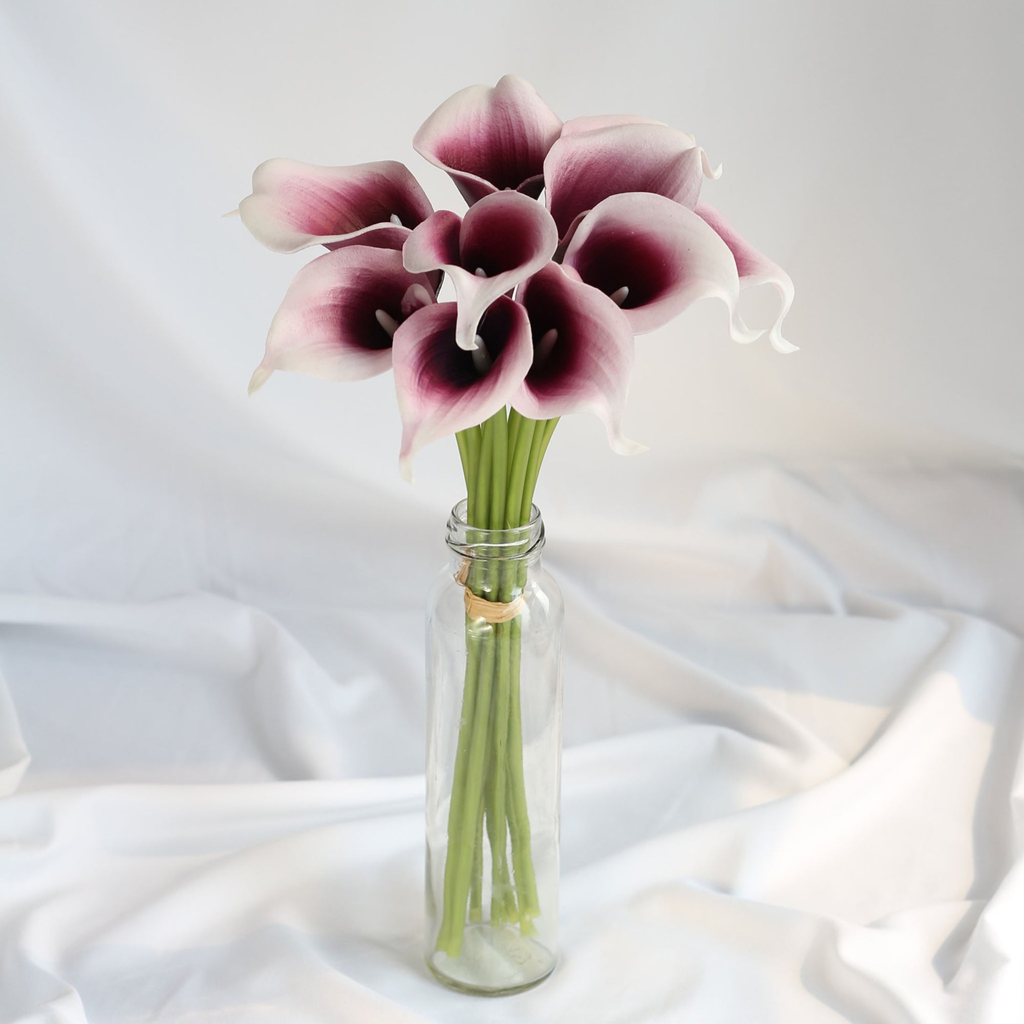 Plum Calla Lily Bouquet Picasso Purple Fake Calla Lilies