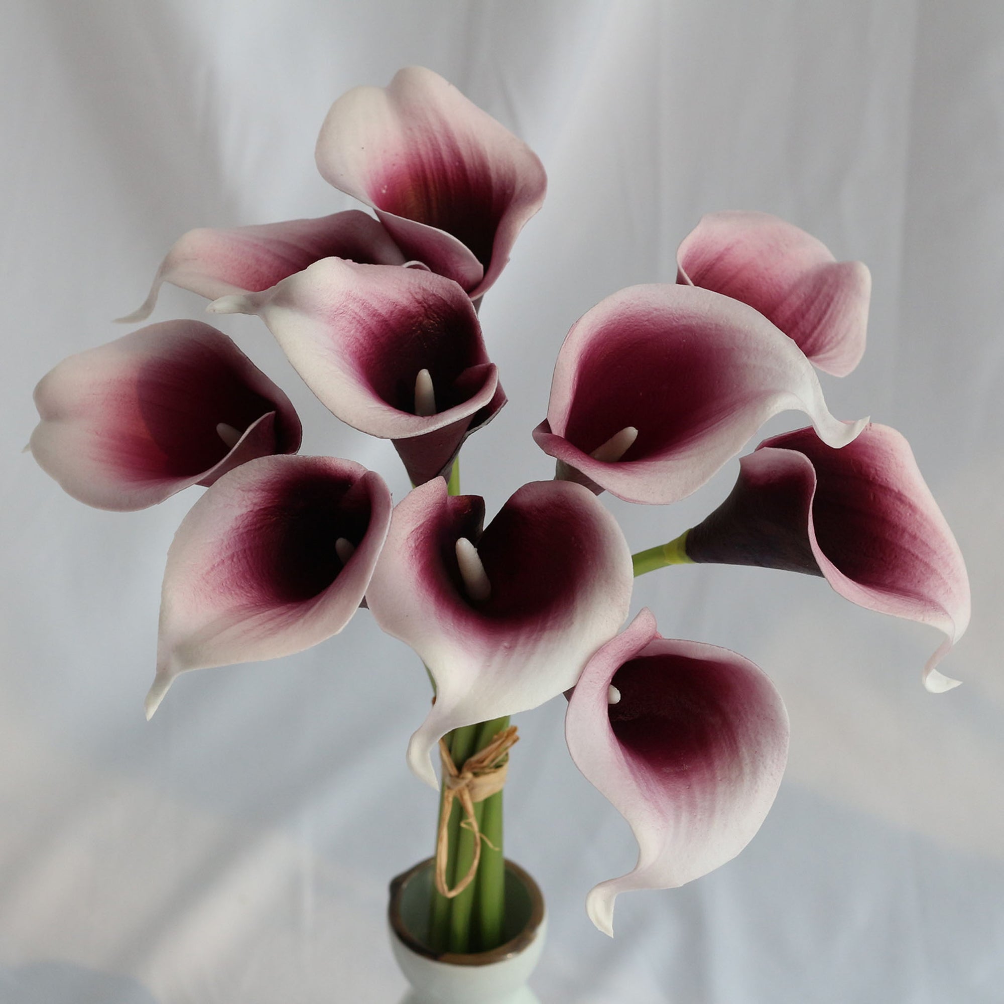 Plum Calla Lily Bouquet Picasso Purple Fake Calla Lilies