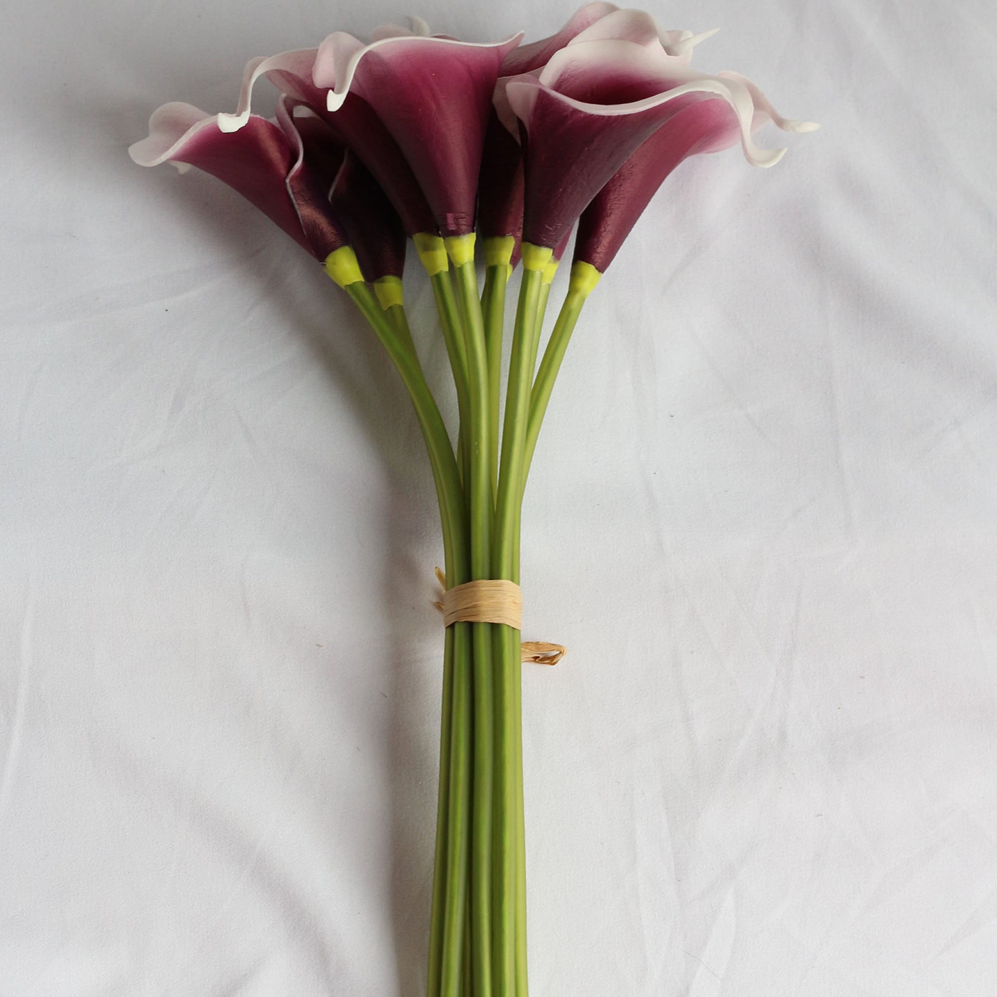 Plum Calla Lily Bouquet Picasso Purple Fake Calla Lilies