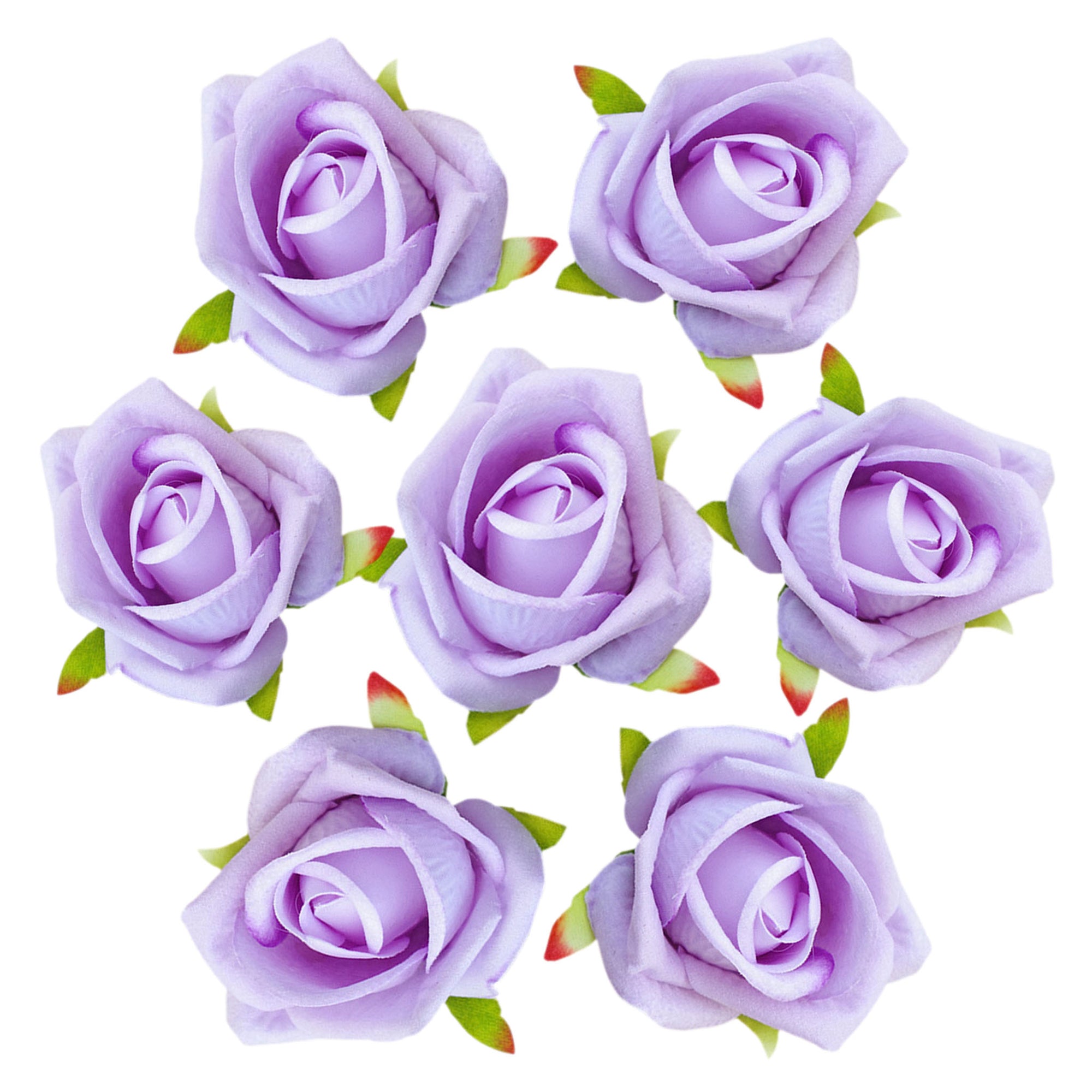 Artificial Flowers Silk Rosebud Flower Heads