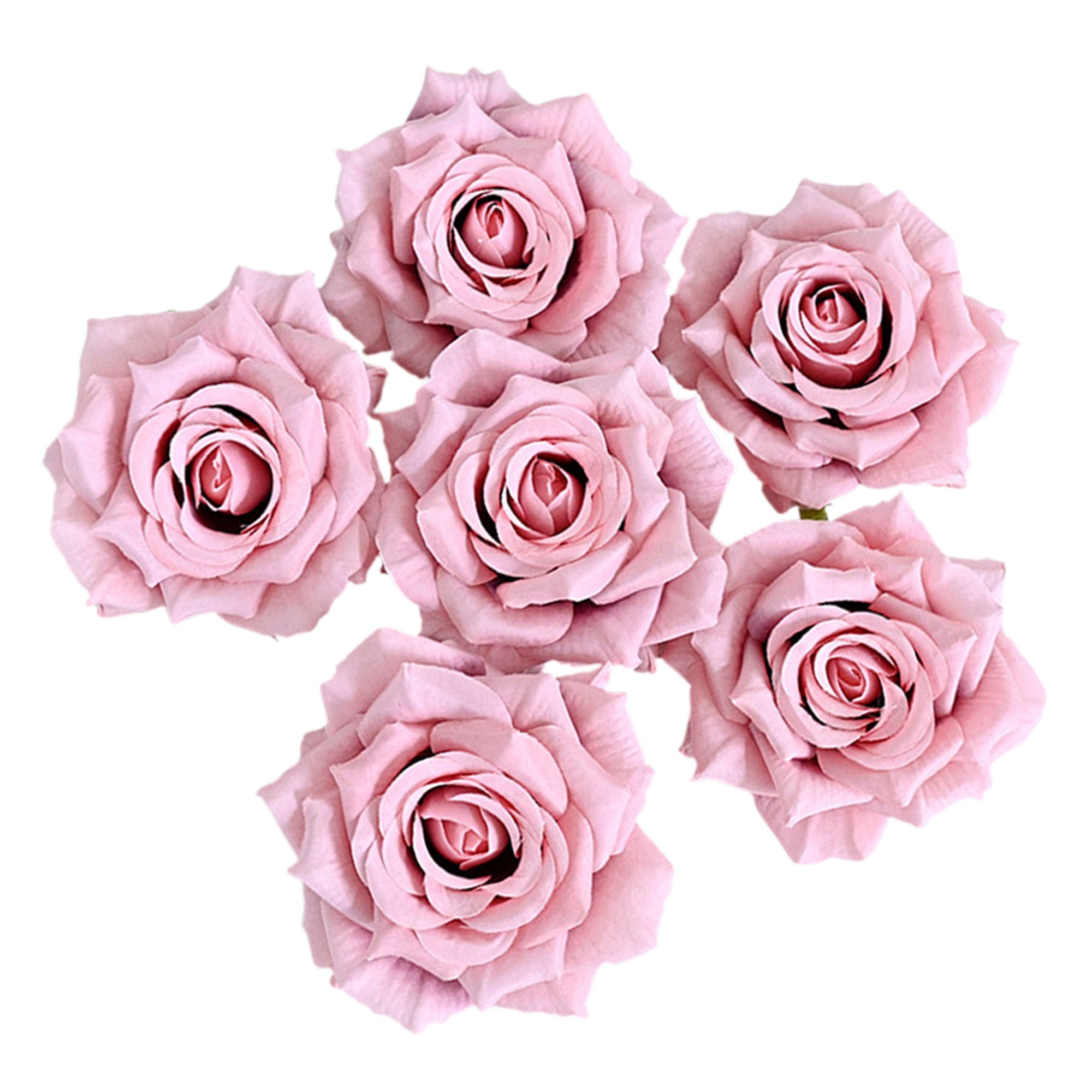 Wholesale Silk Flat Roses Artificial Flowers Crafts