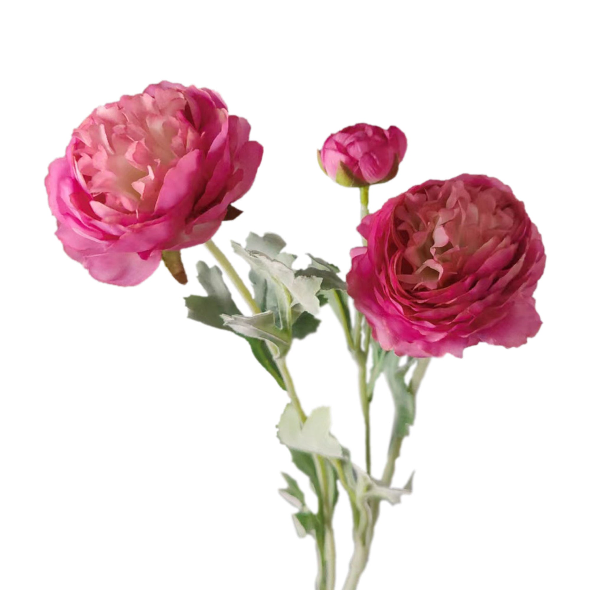 Artificial Ranunculus Flower Branch for Home Arrangement
