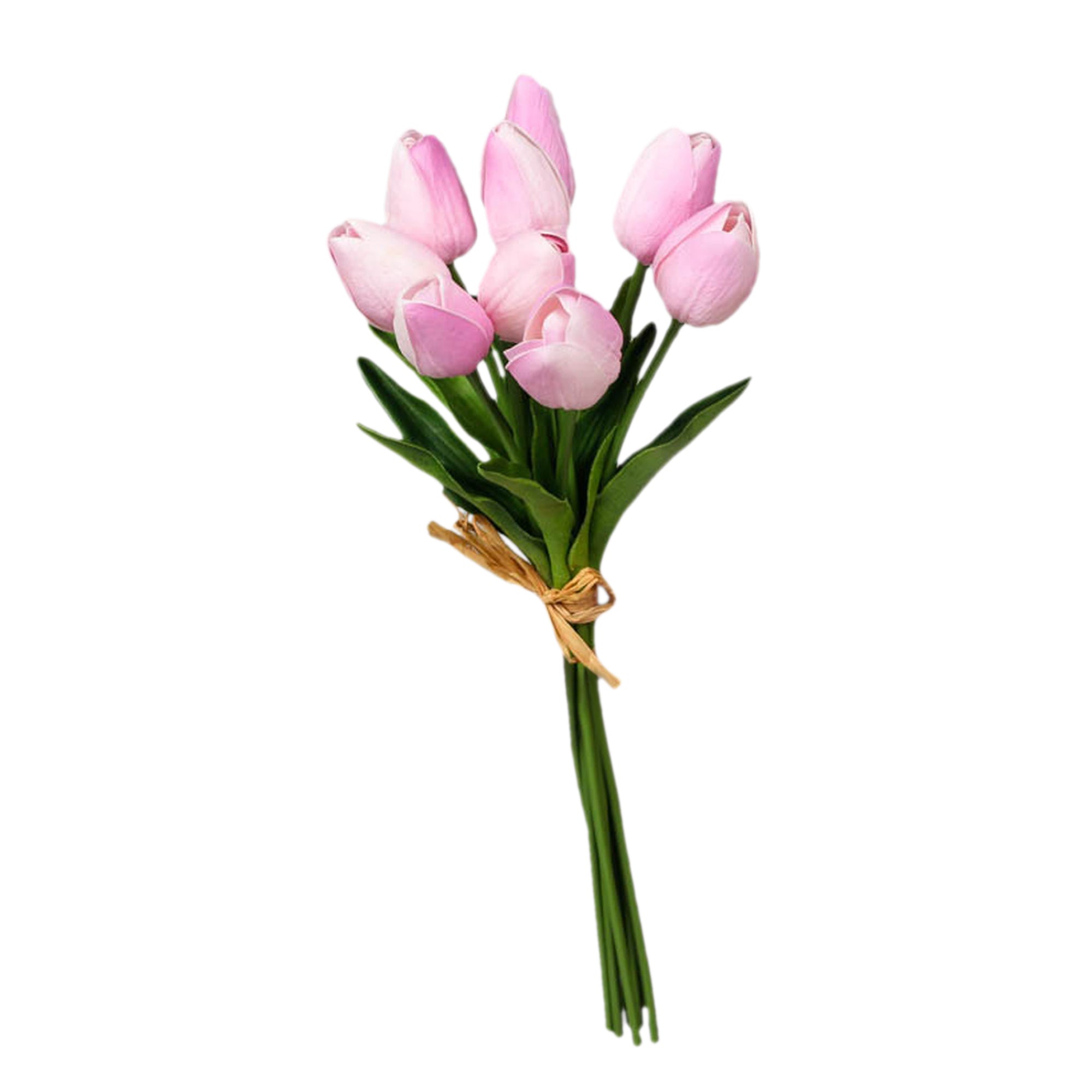 Fake Tulips Bouquet Small Real Touch Tulips 14"