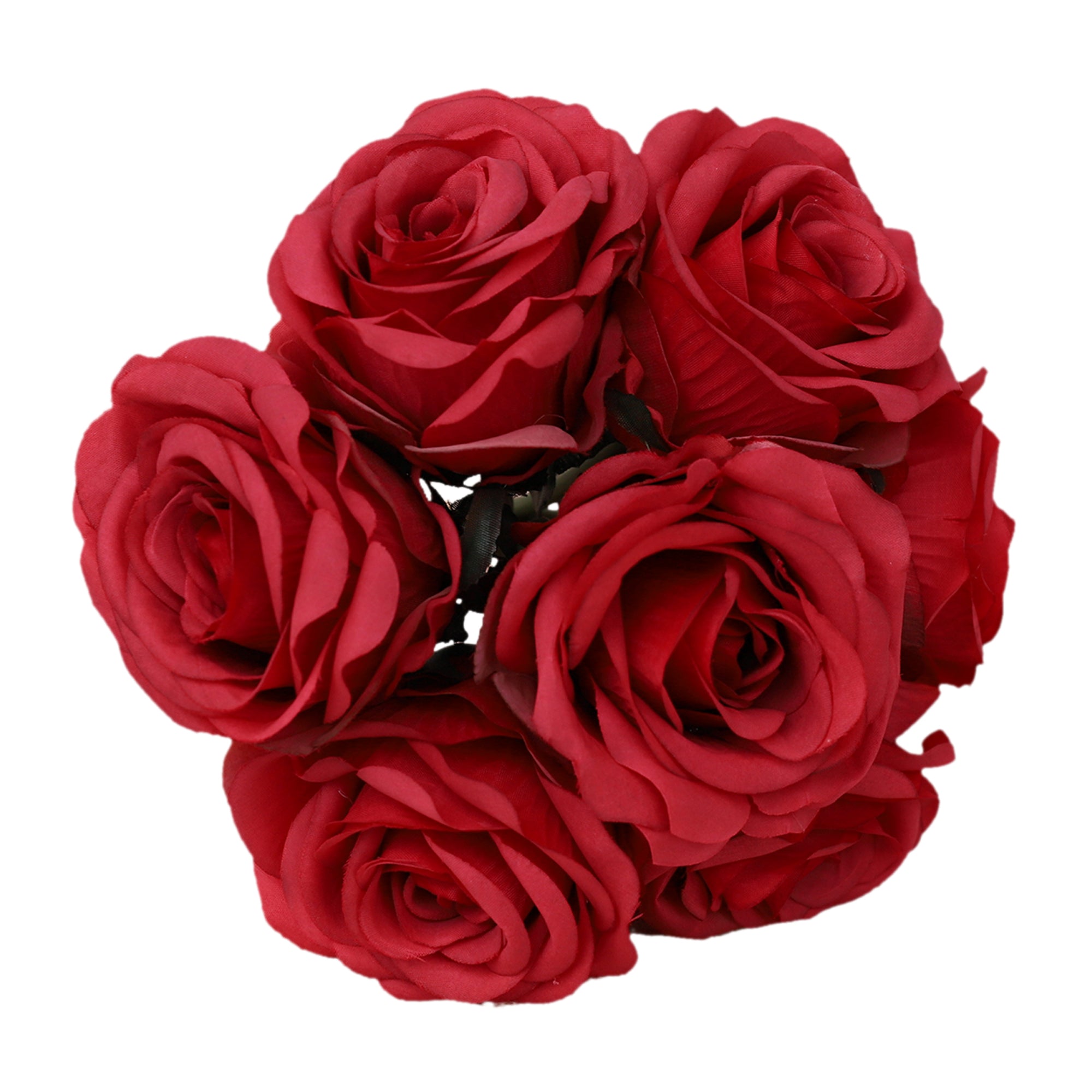 Silk Rose Bouquet 7 Individual Flowers