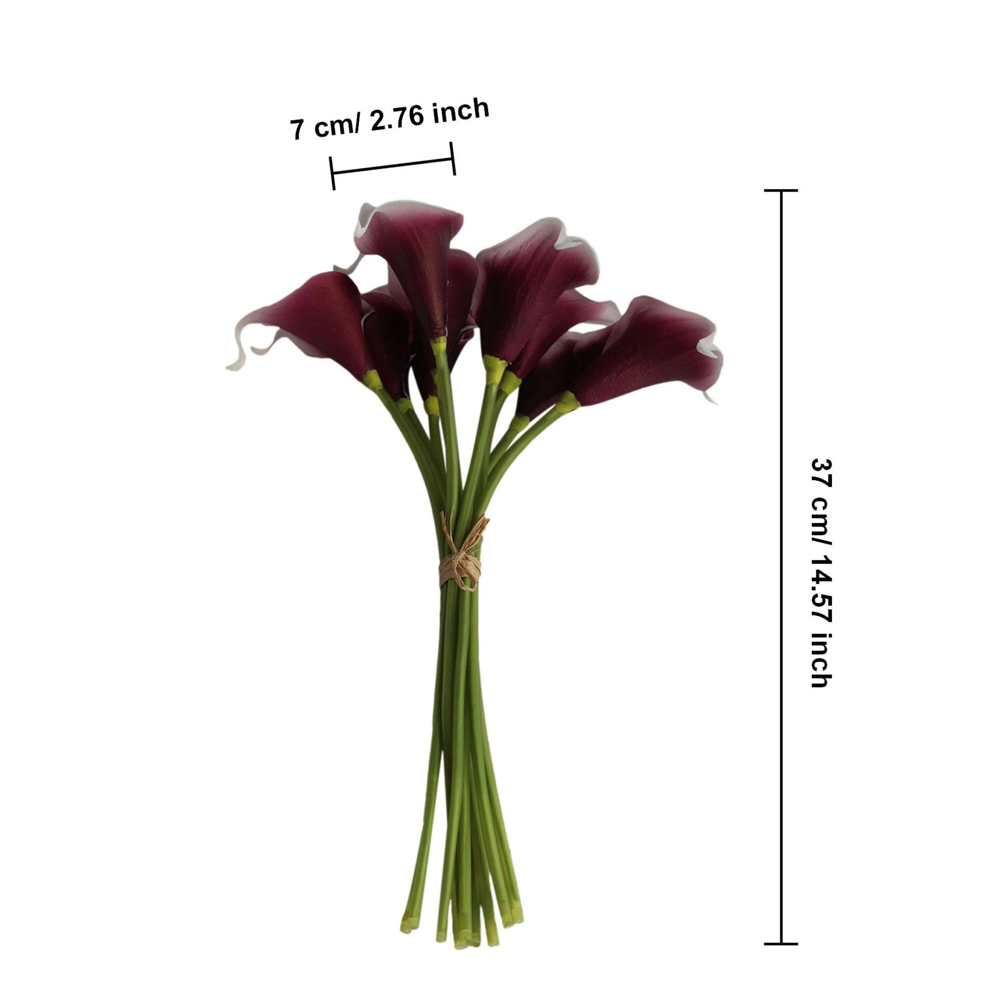 Plum Calla Lily Bouquet Picasso Purple Fake Calla Lilies