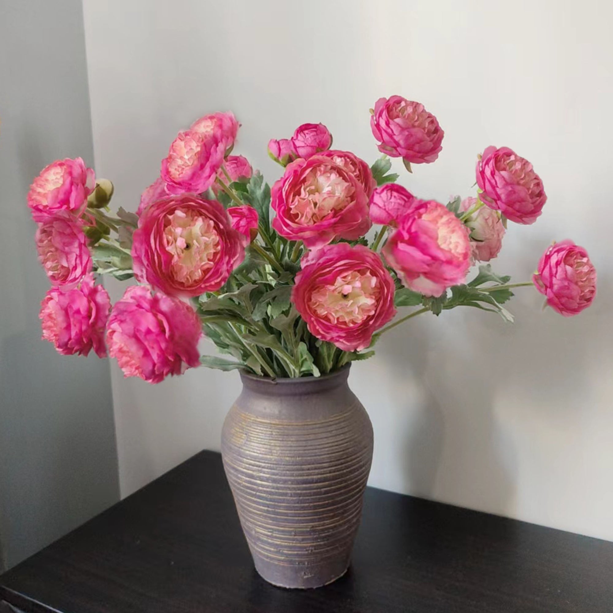 Artificial Ranunculus Flower Branch for Home Arrangement