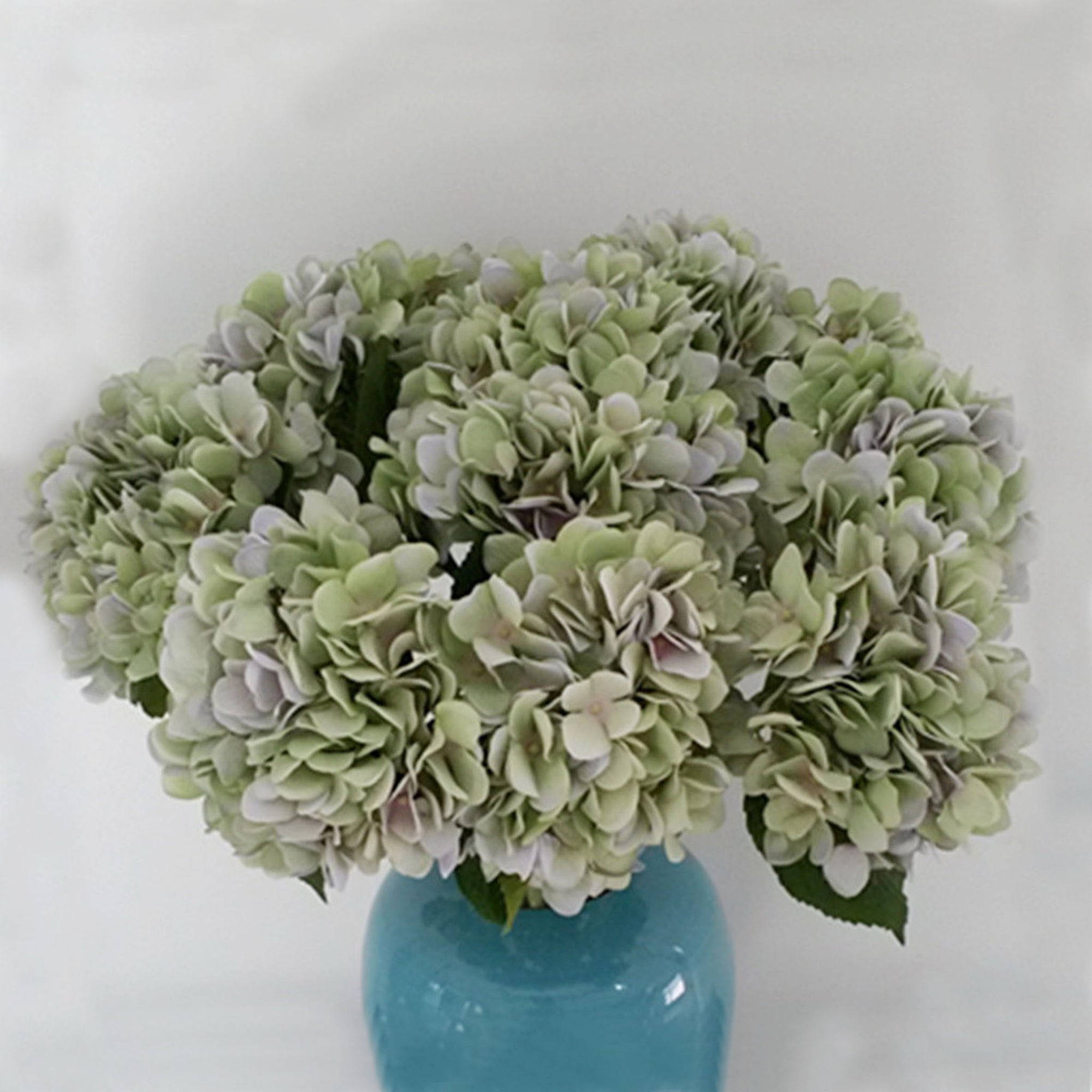 Realistic Silk Hydrangea Flowers 5 Stems for Bridal Bouquets