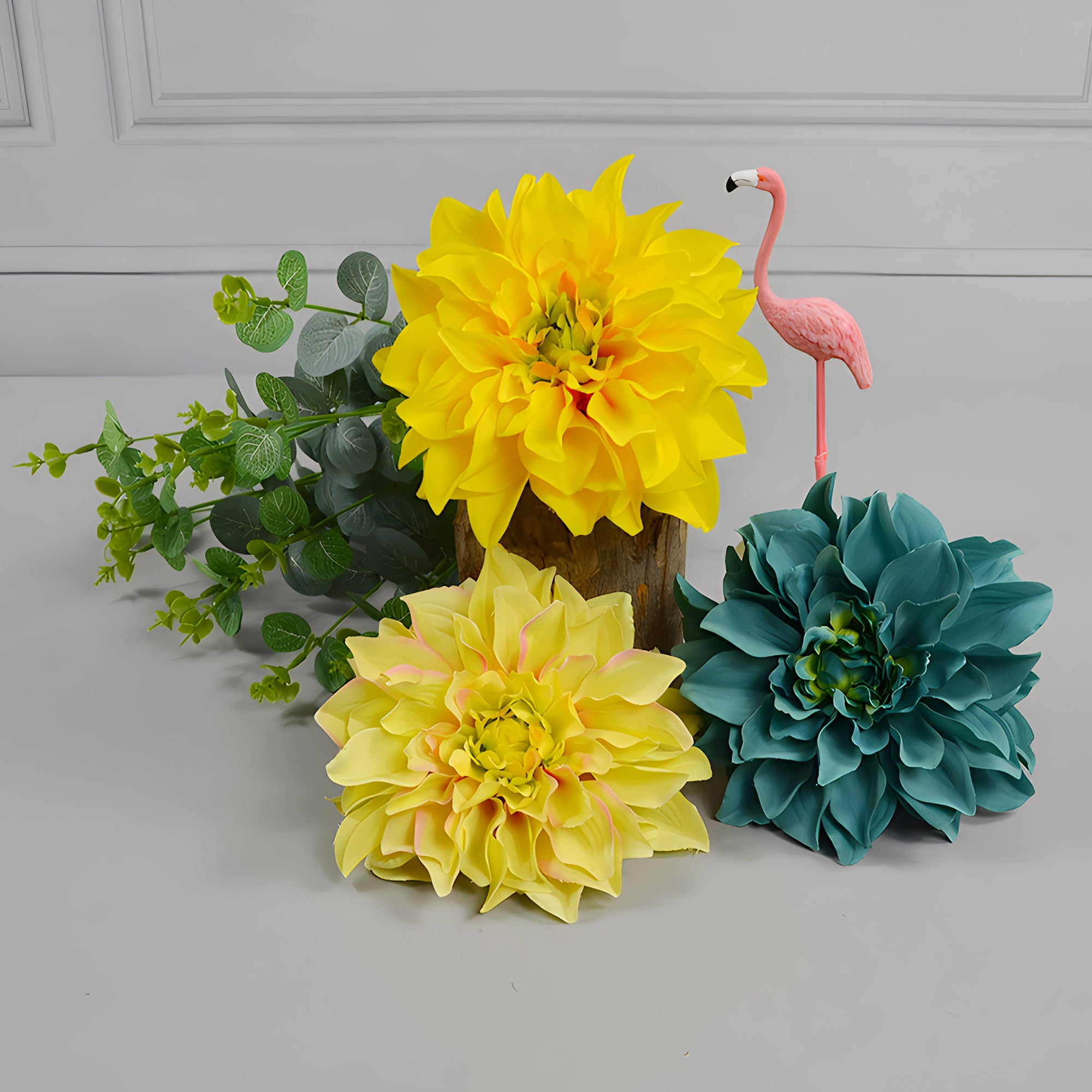 Wholesale Bulk Large Silk Dahlia Flowers 16cm