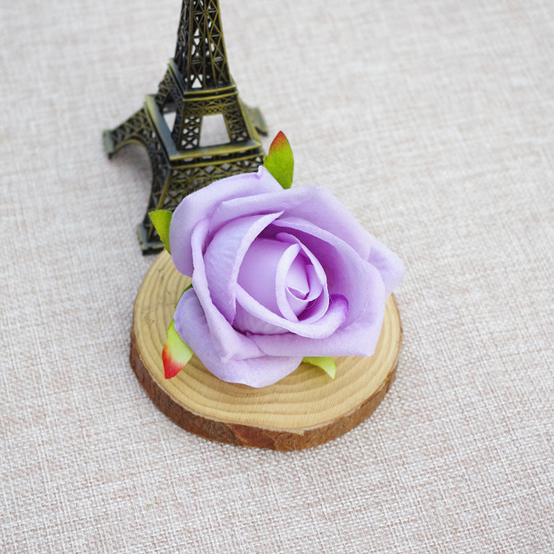 Artificial Flowers Silk Rosebud Flower Heads
