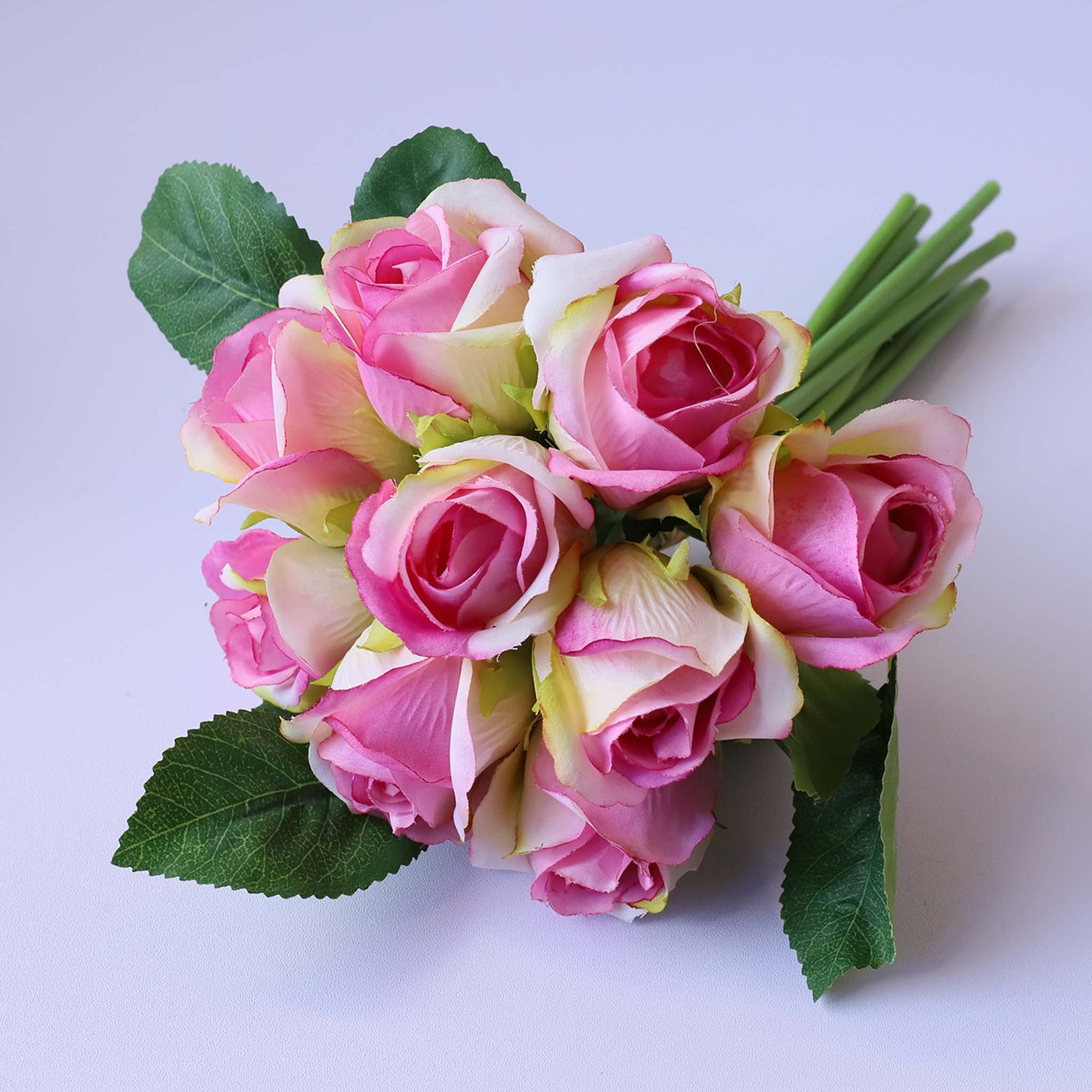 Small Flower Bouquet Silk Roses Bunches