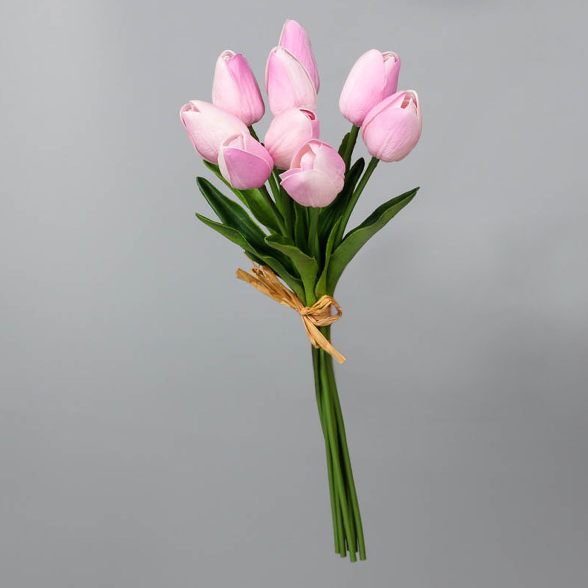 Fake Tulips Bouquet Small Real Touch Tulips 14"