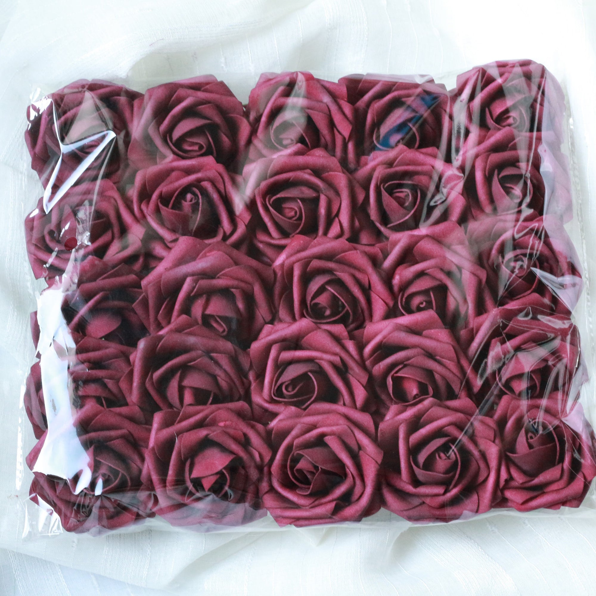 Burgundy Roses Artificial Bulk Wedding Flowers