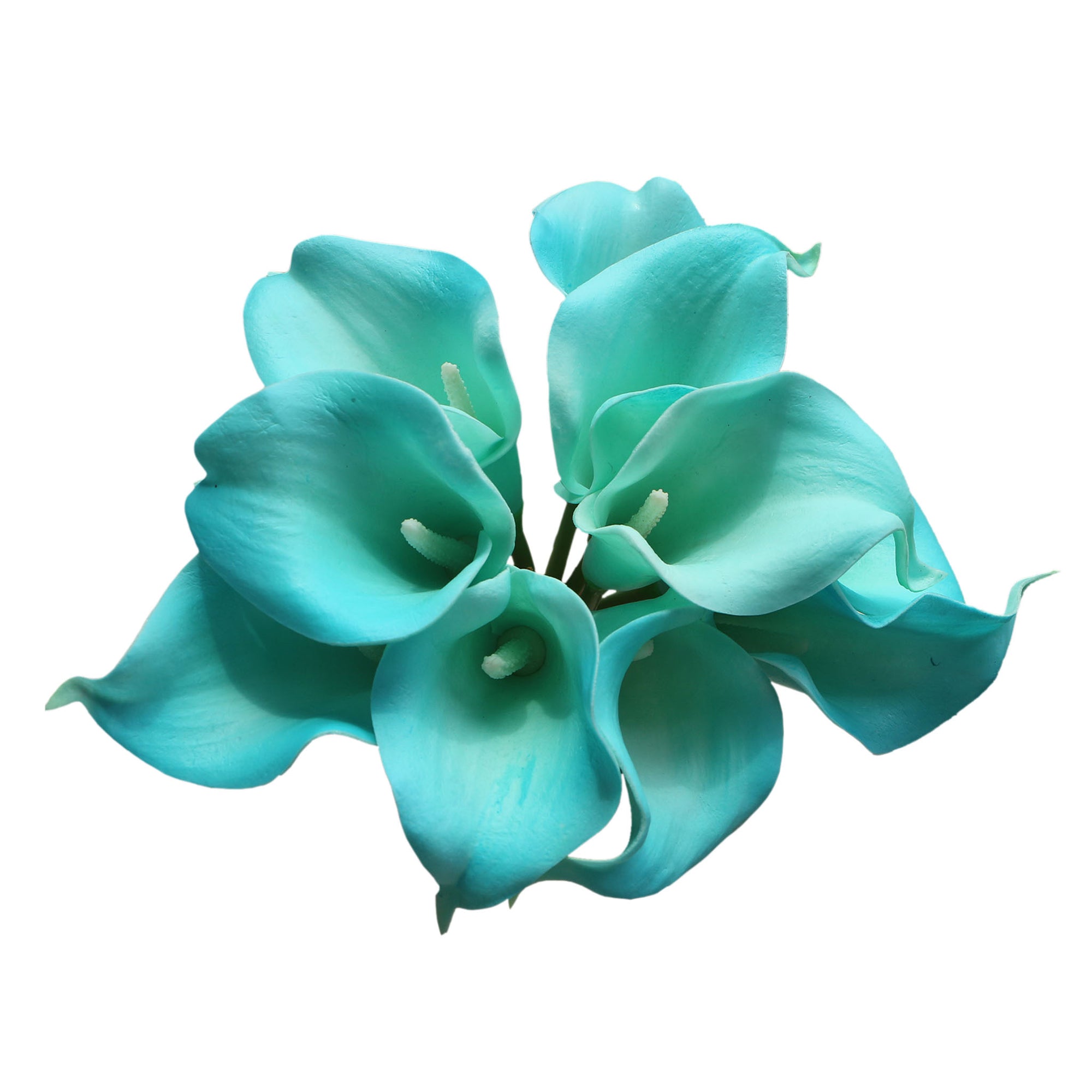 Pool Blue Calla Lily Arrangements Real Touch Flower Bouquet
