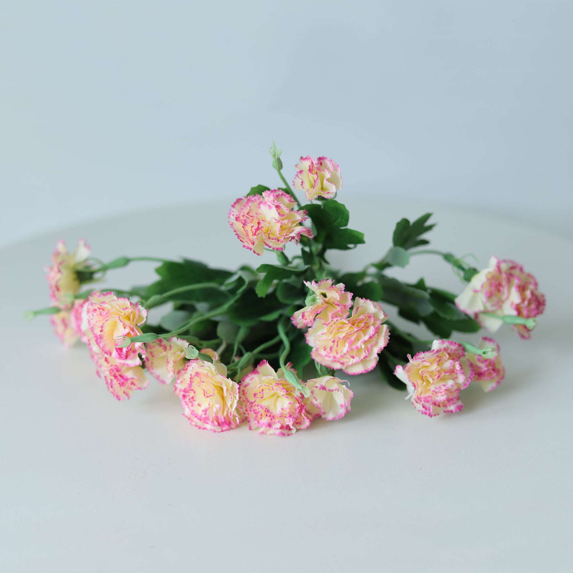 Fake Carnation Spray Silk Flowers Carnation Bush