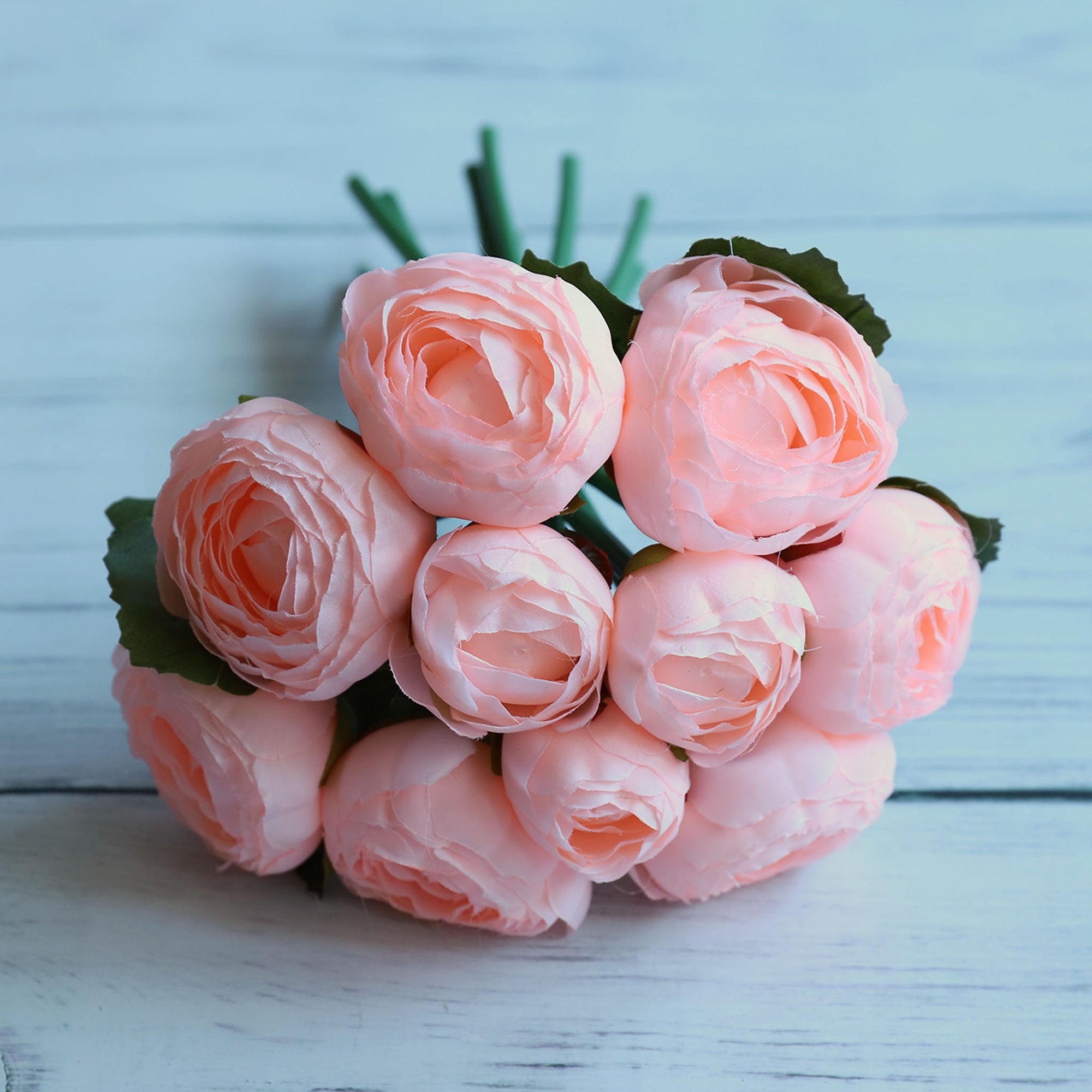 Small Silk Peony Ranunculus Flower Bouquet