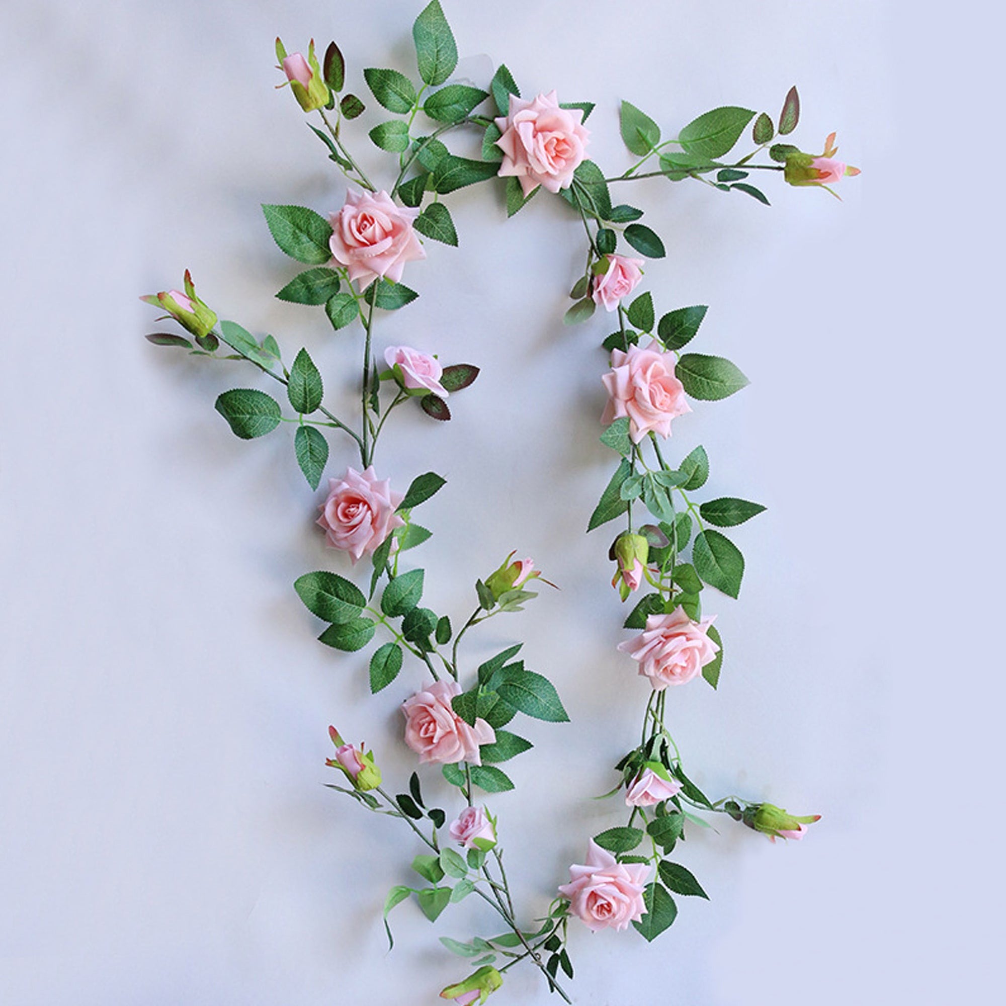 Fake Flower Garland for Fence Decor 65"