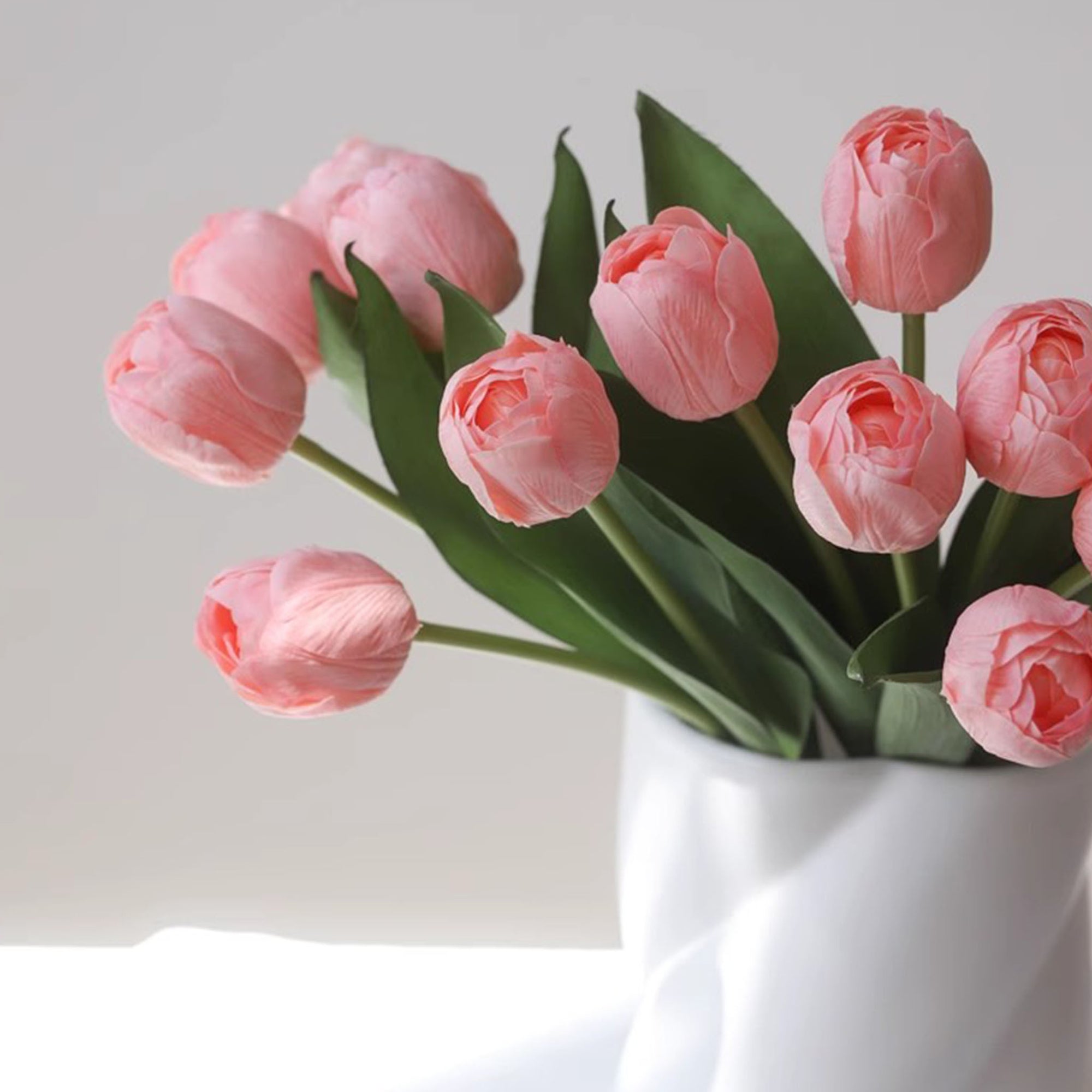 Real Touch Silk Tulips Bouquet Wedding Flowers