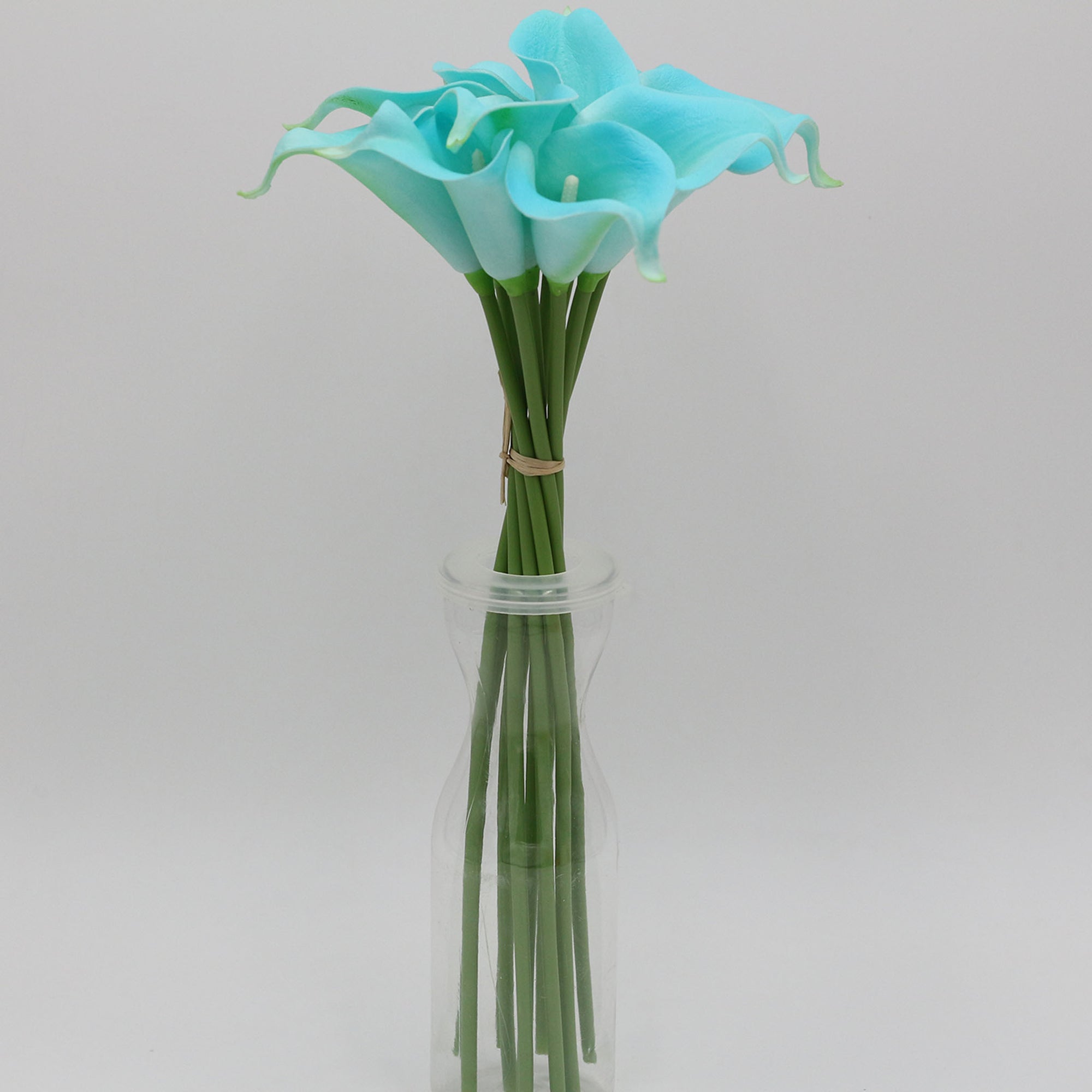 Pool Blue Calla Lily Arrangements Real Touch Flower Bouquet