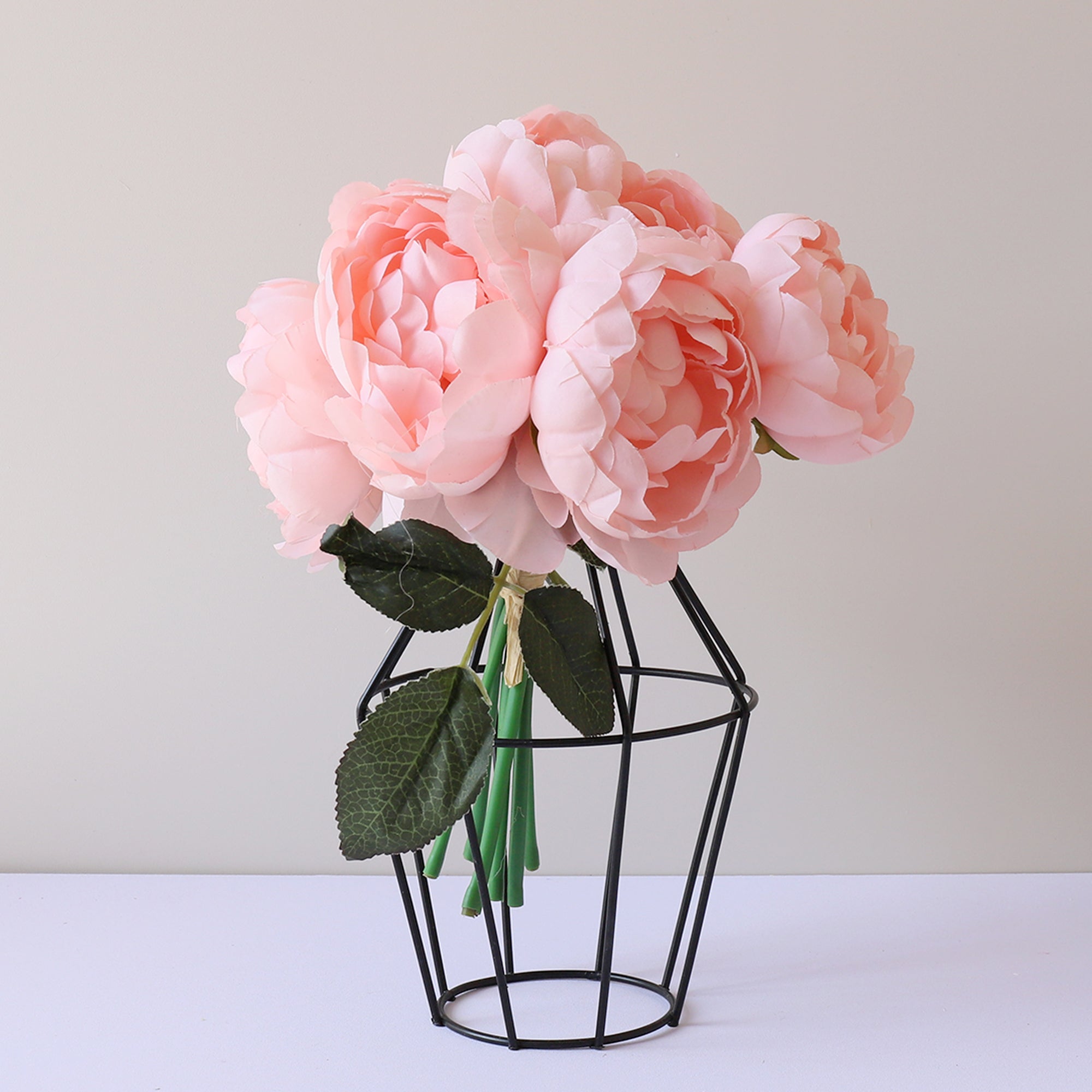 Faux Silk Peony Bouquet Artificial Flower Arrangement Wedding Centerpieces Decor