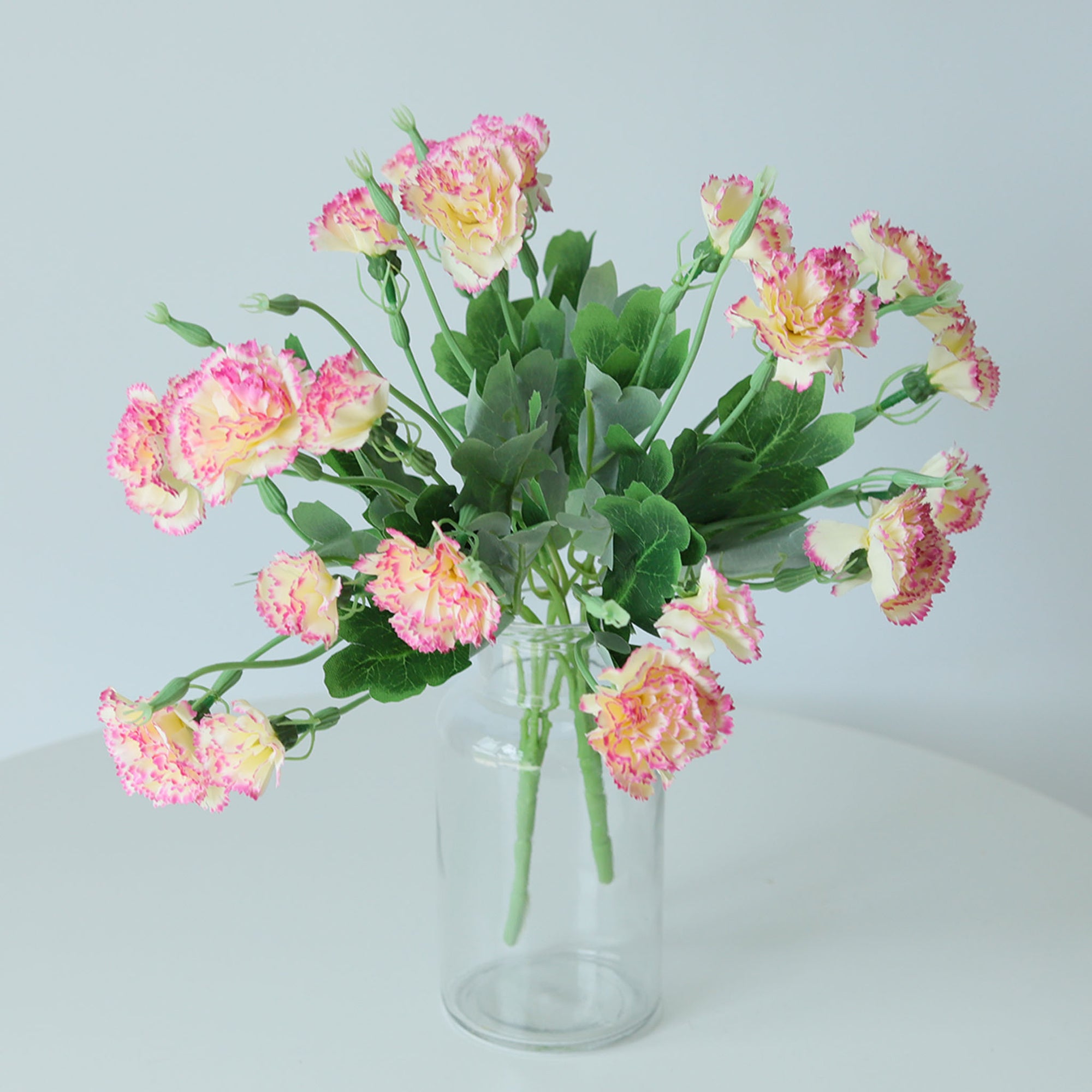 Fake Carnation Spray Silk Flowers Carnation Bush