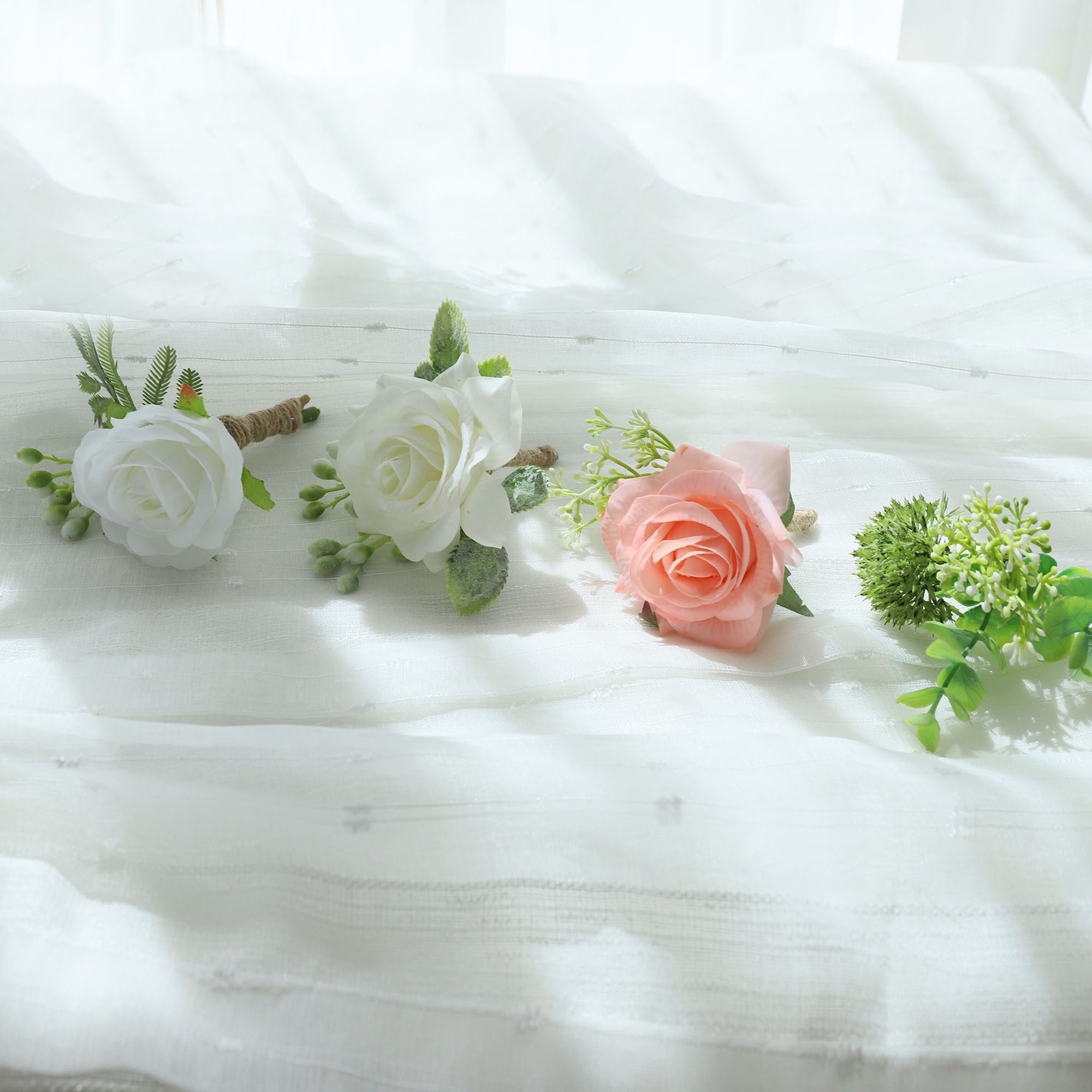 Grooms Boutonnieres Rustic Wedding Flowers