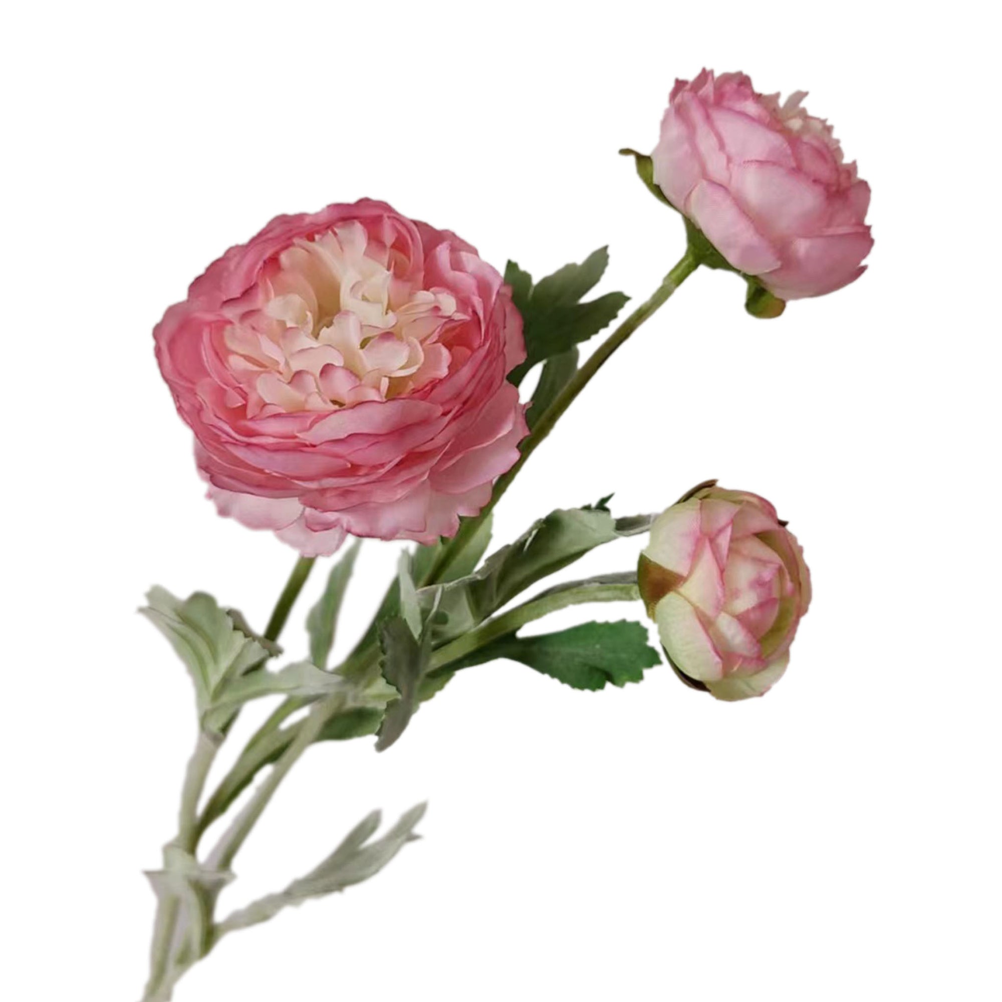 Artificial Ranunculus Flower Branch for Home Arrangement