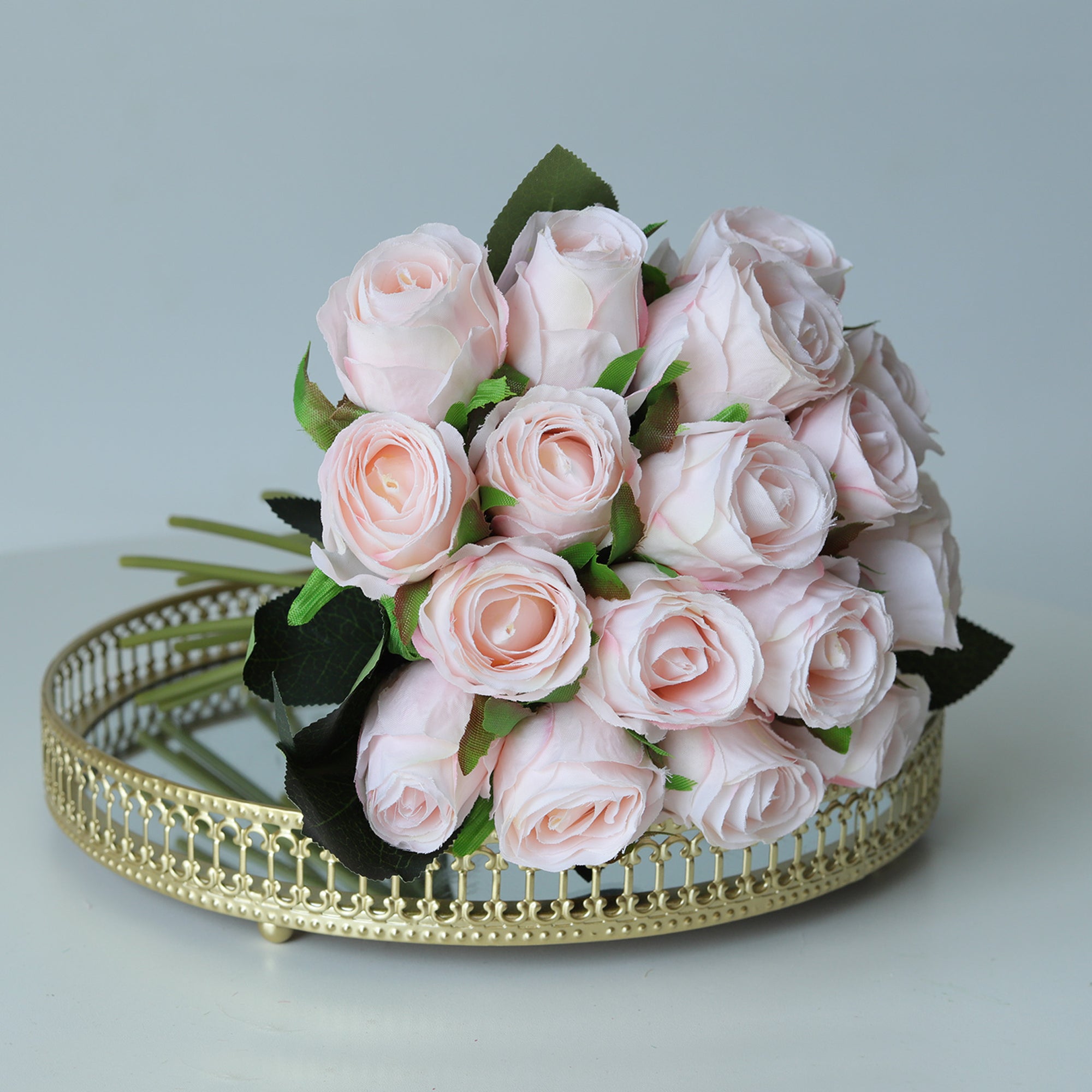Artificial Silk Rose Buds Bouquet