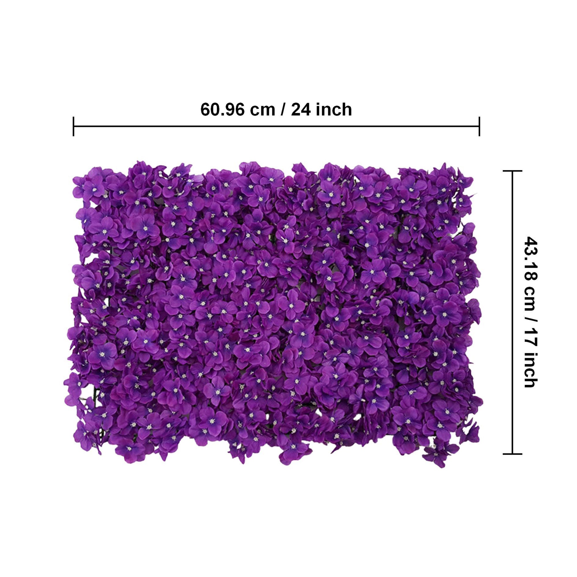 Dark Purple Flower Backdrop Artificial Hydrangea Flower Wall Wedding Decor