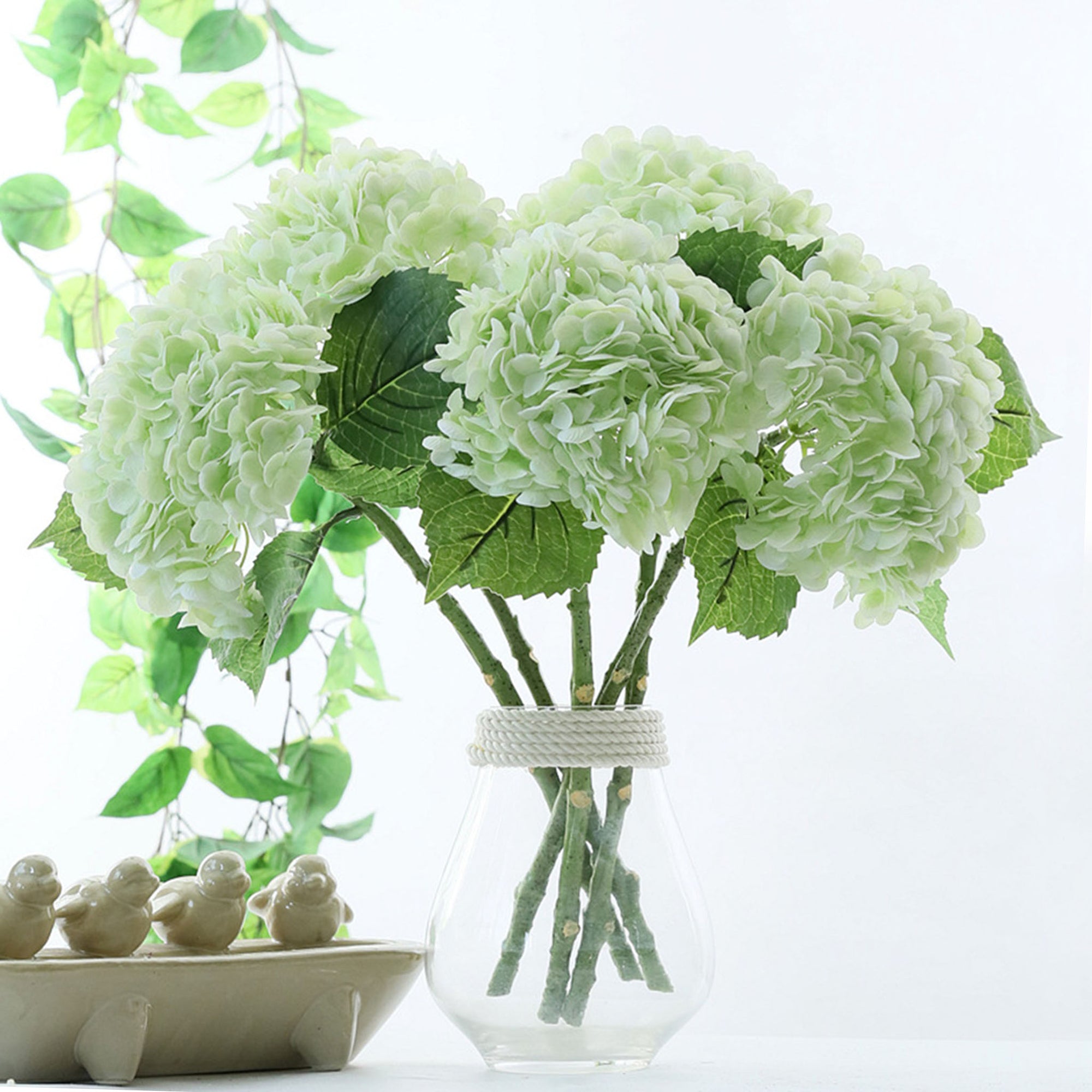 Green Hydrangea Fake Wedding Flowers