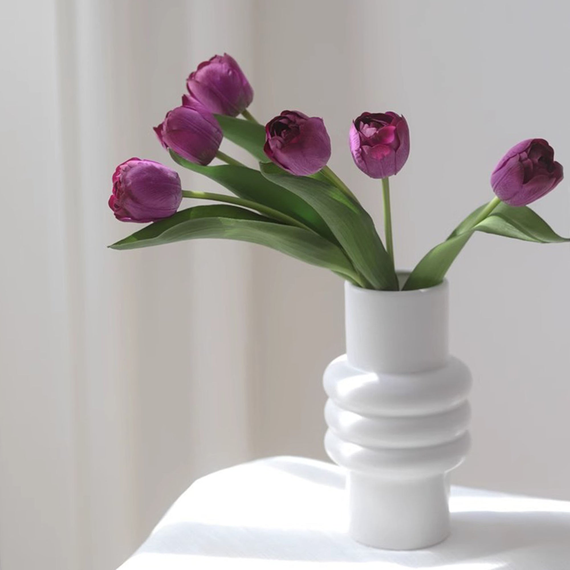 Real Touch Silk Tulips Bouquet Wedding Flowers