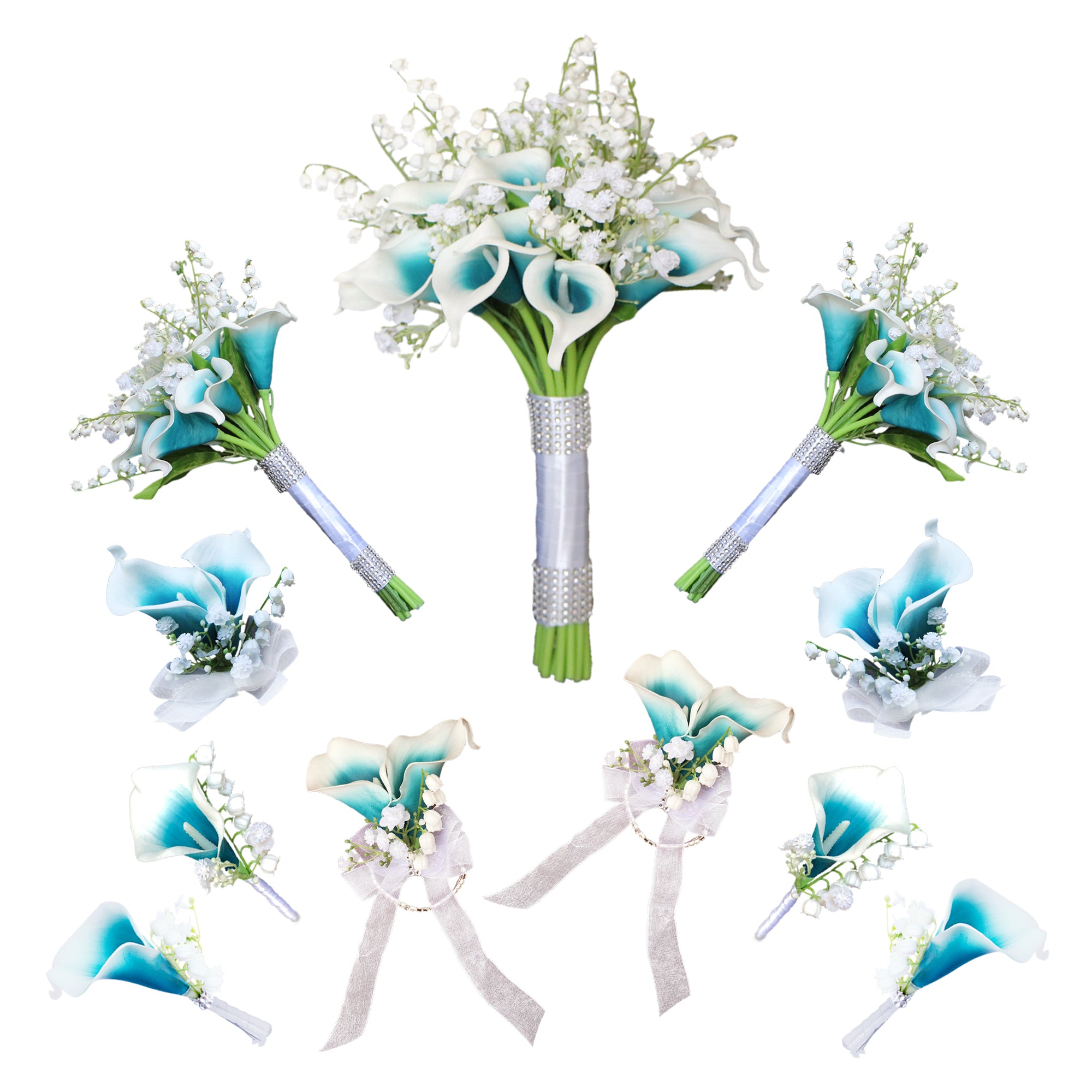 Calla Lily Bouquet Lily of the Valley for Bride Bridesmaids