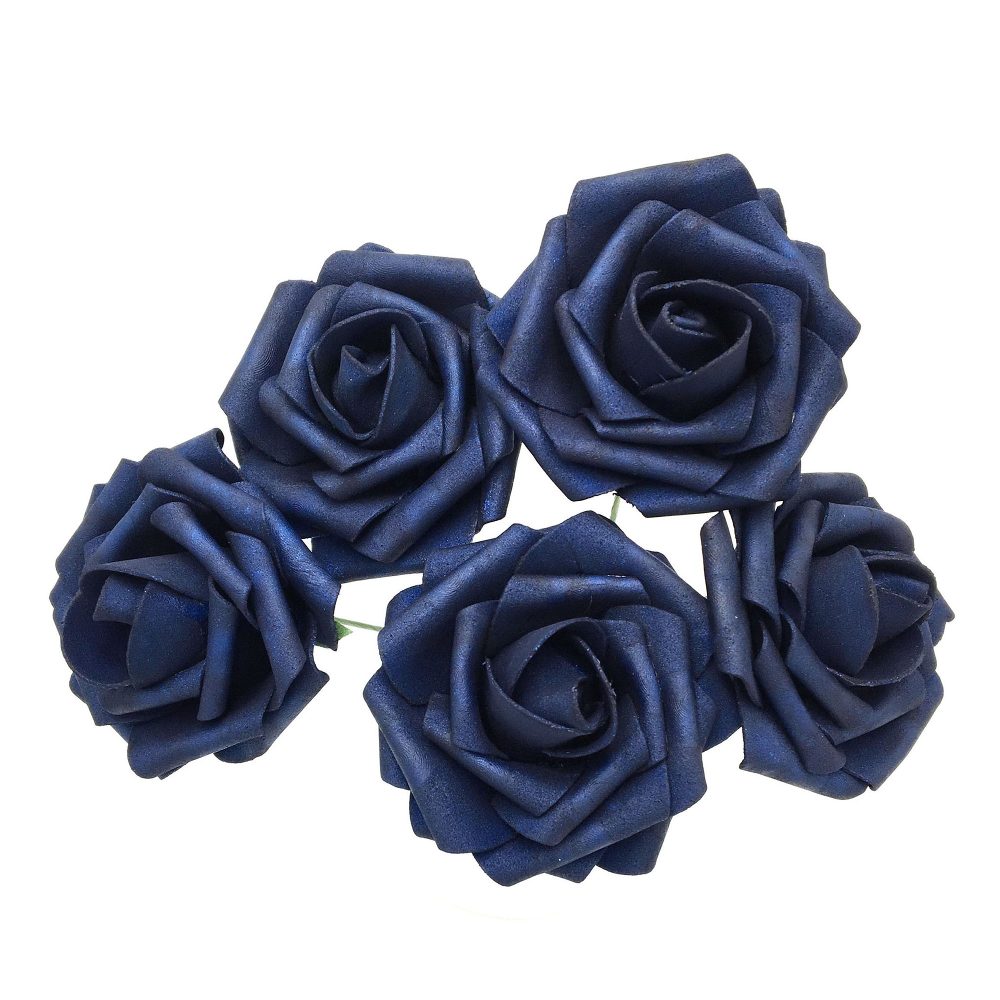 Navy Blue Roses Artificial Bulk Flowers for Wedding