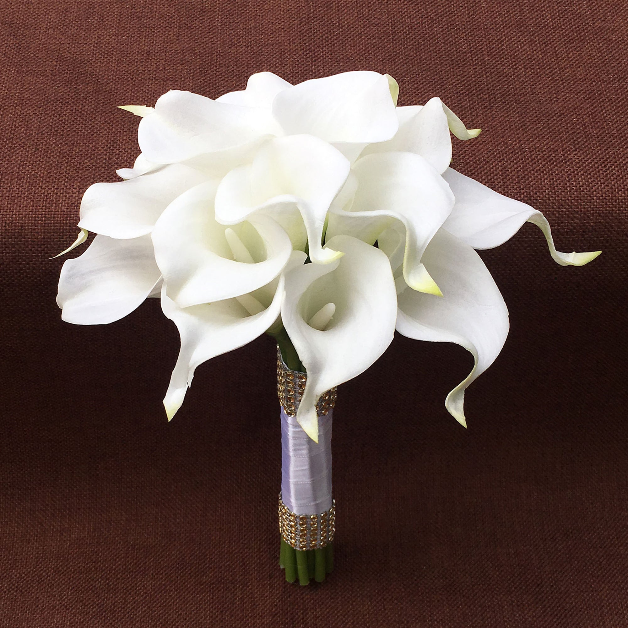 White Flower Bridal Bouquet Fake Calla Lily Bouquets