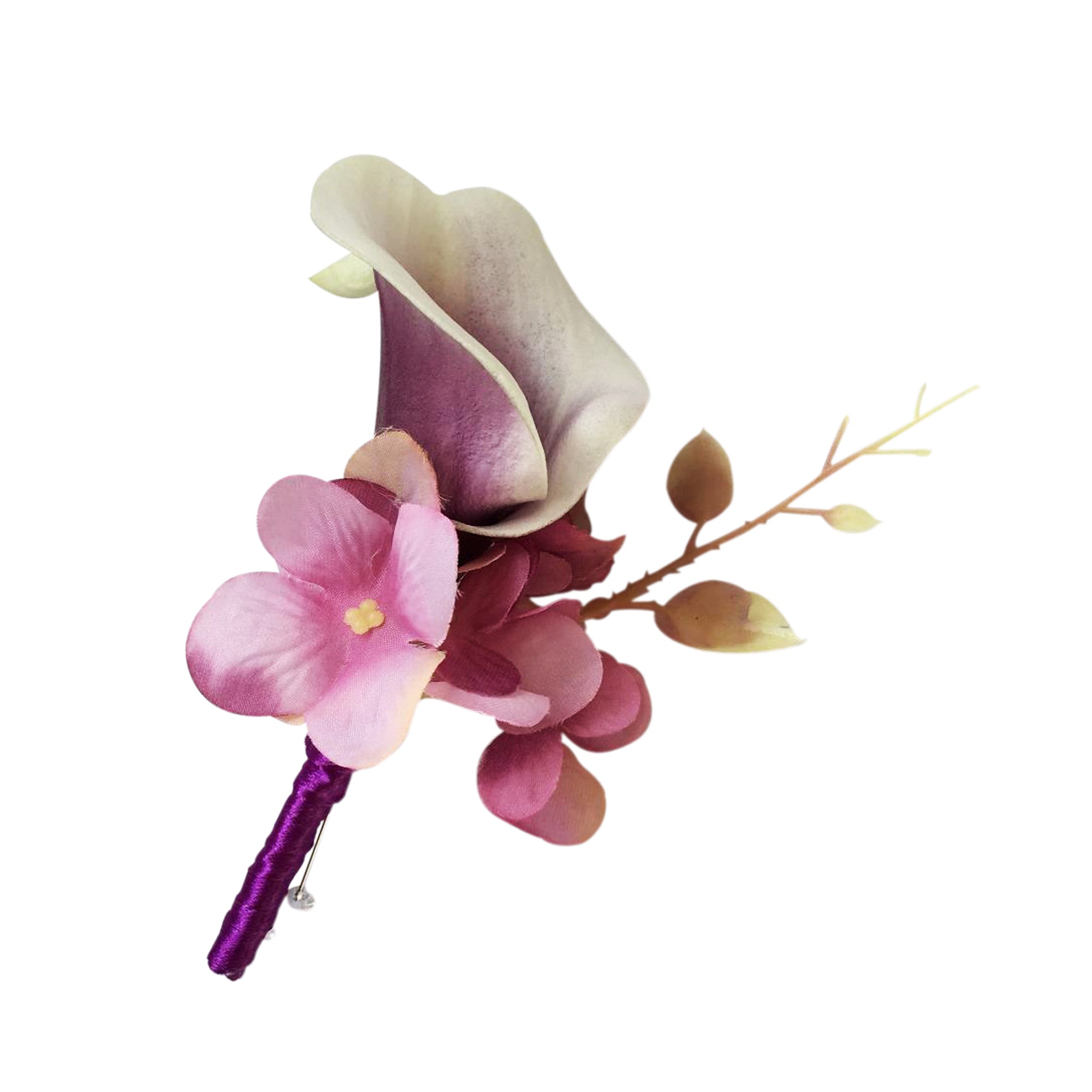 Calla Lily Groom Boutonniere for Wedding Party Best Man