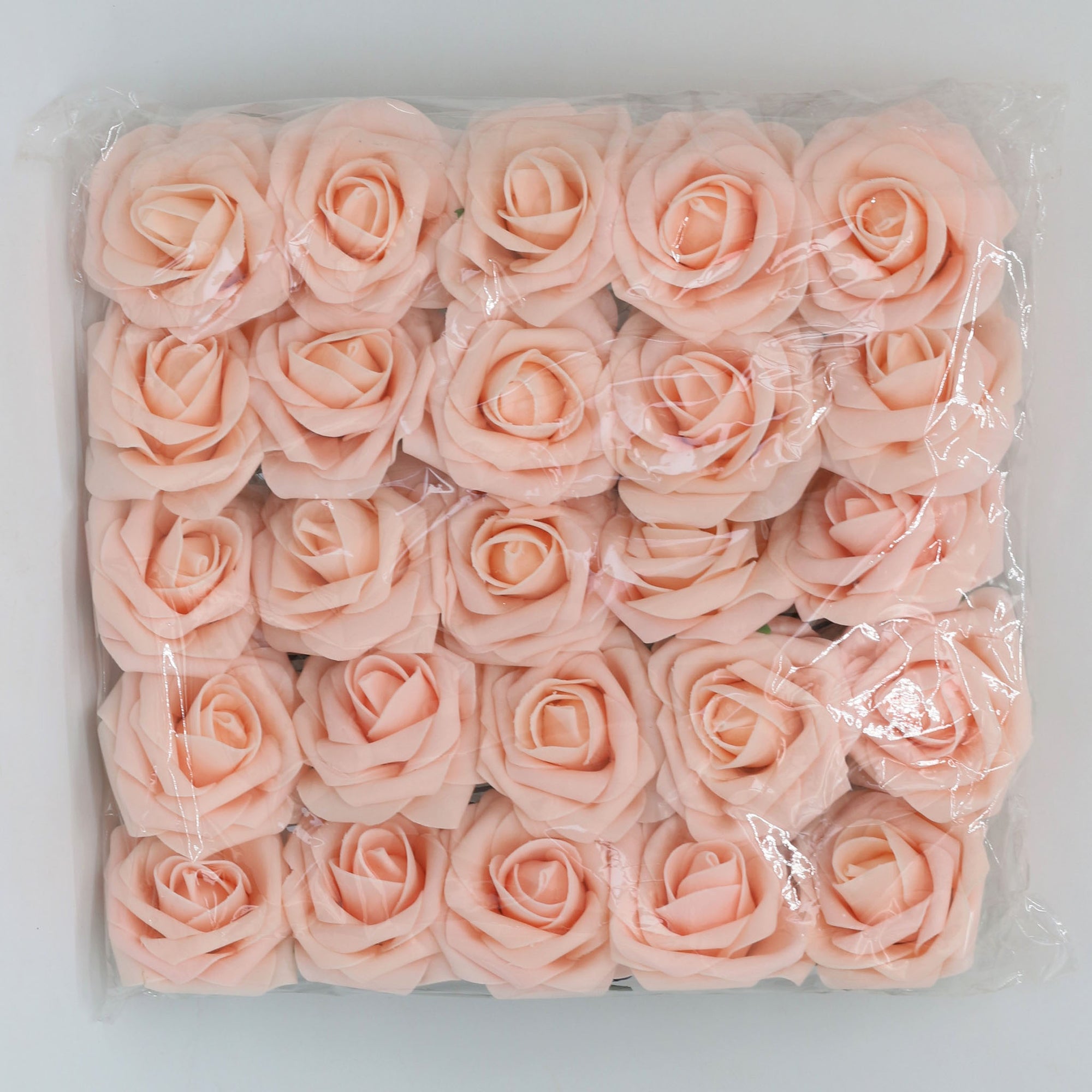 Pink Blush Flowers Foam Roses Artificial Wedding Flowers