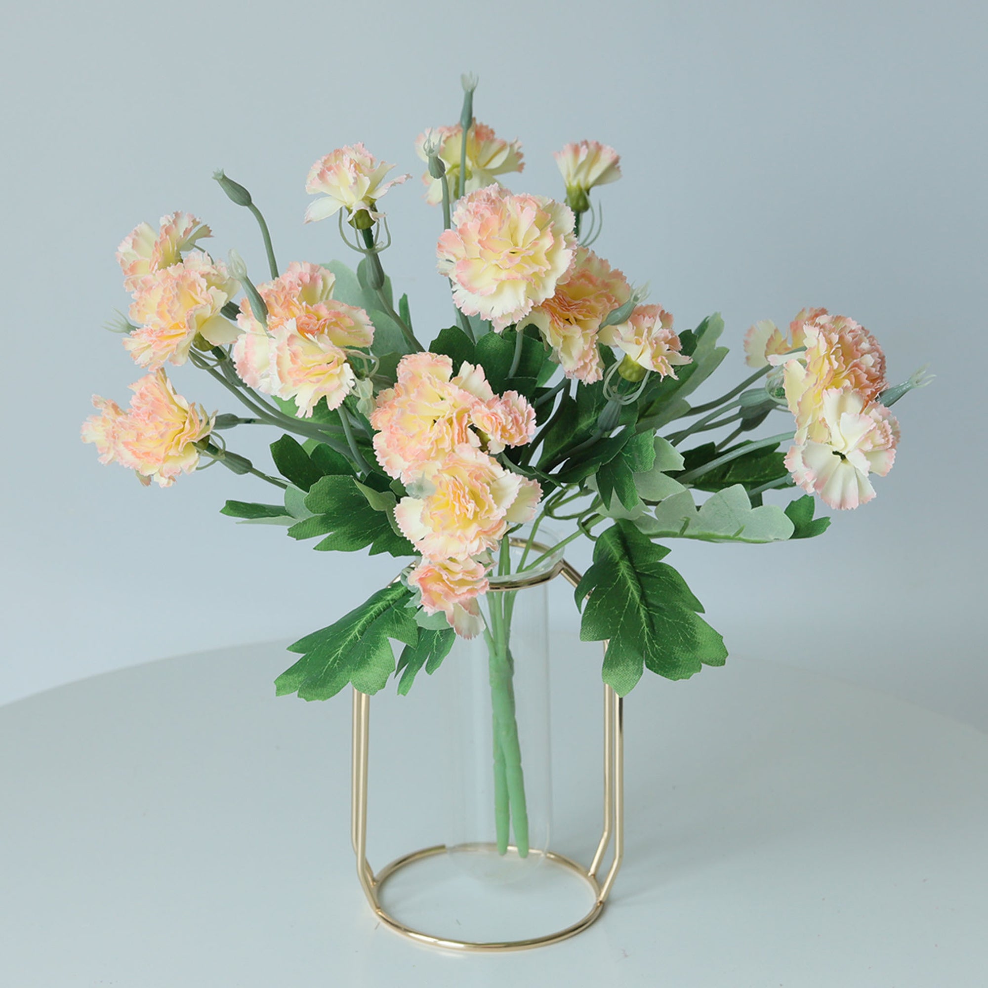 Fake Carnation Spray Silk Flowers Carnation Bush