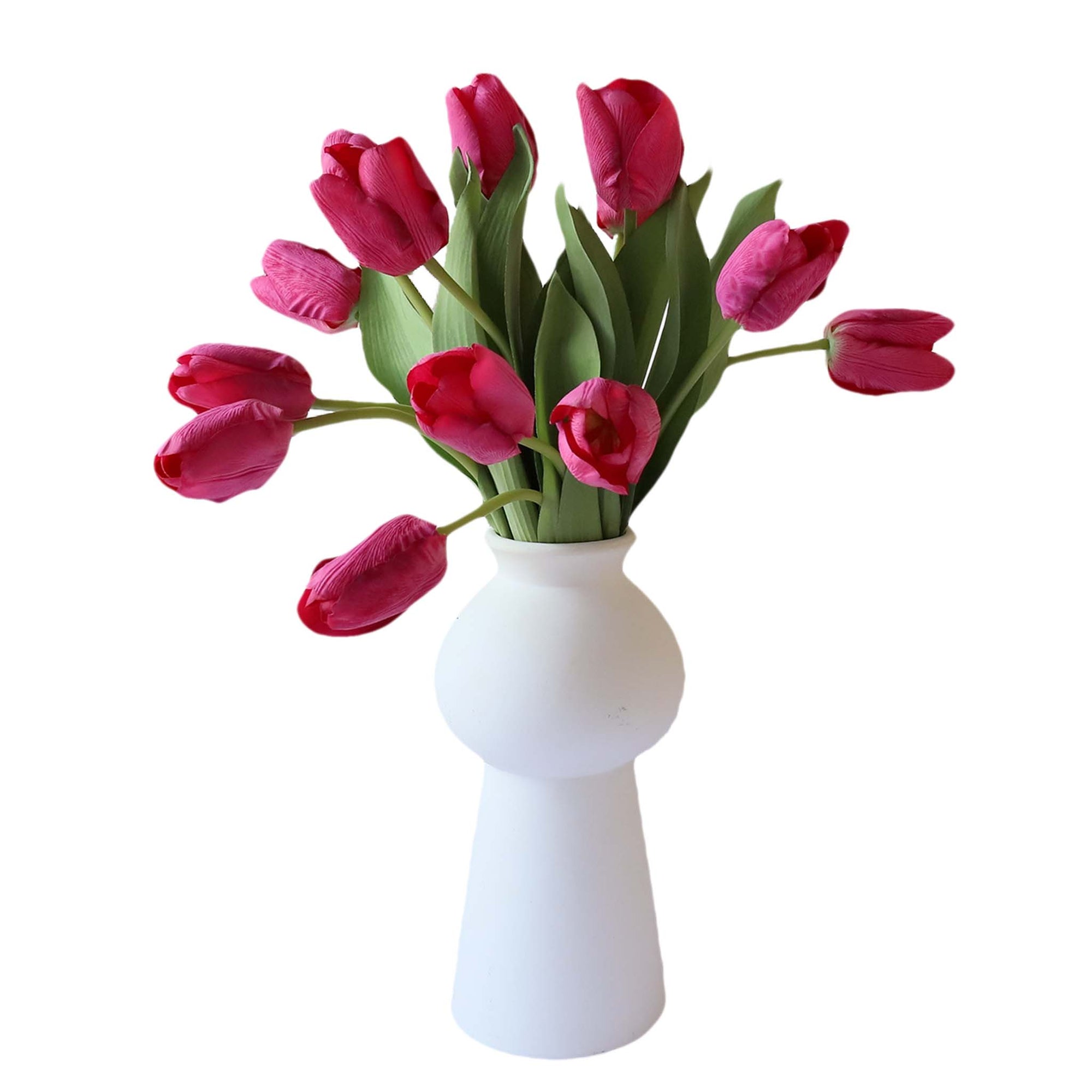 Real Touch Tulips Silk Flowers for Home Decor