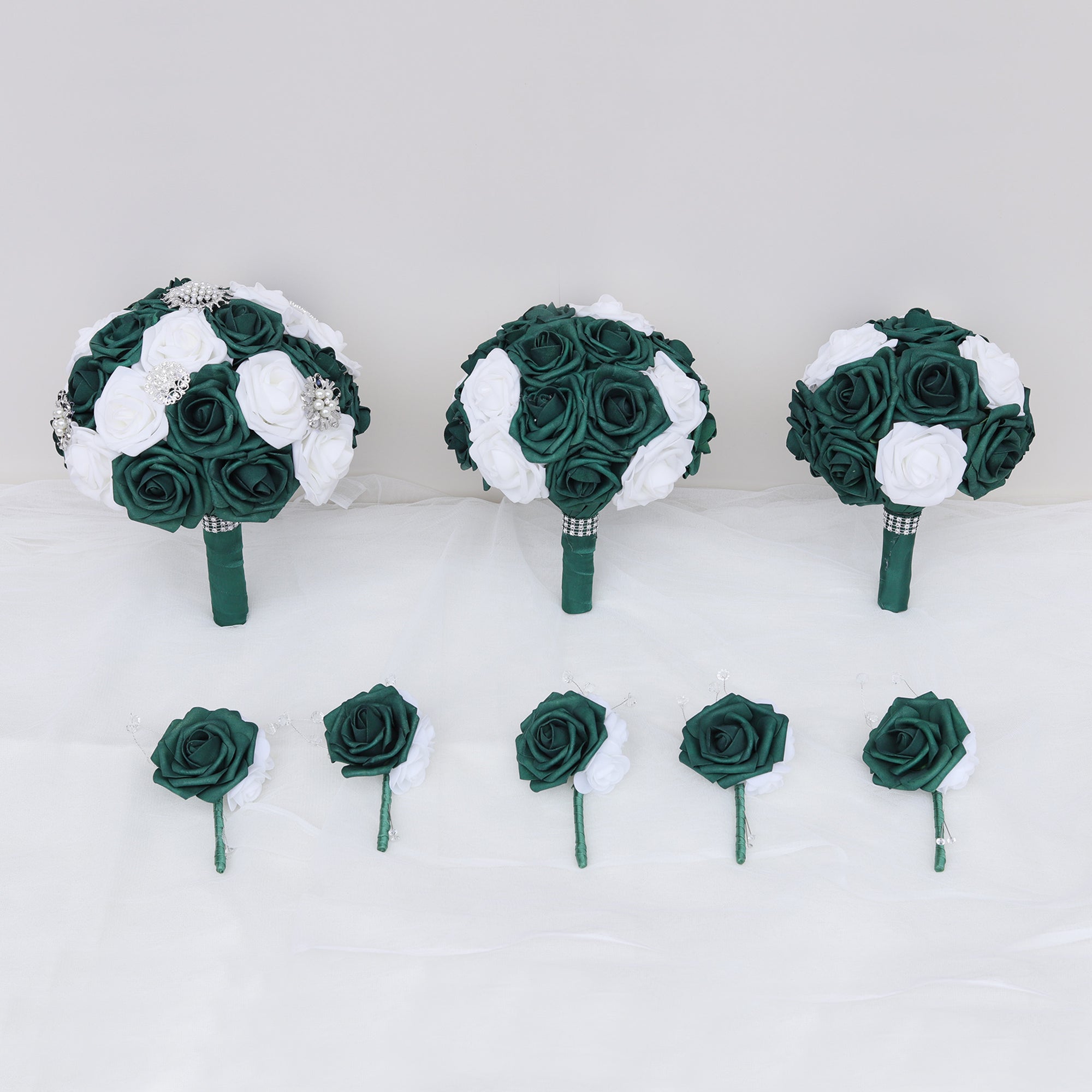 Emerald Green Wedding Bouquet Package