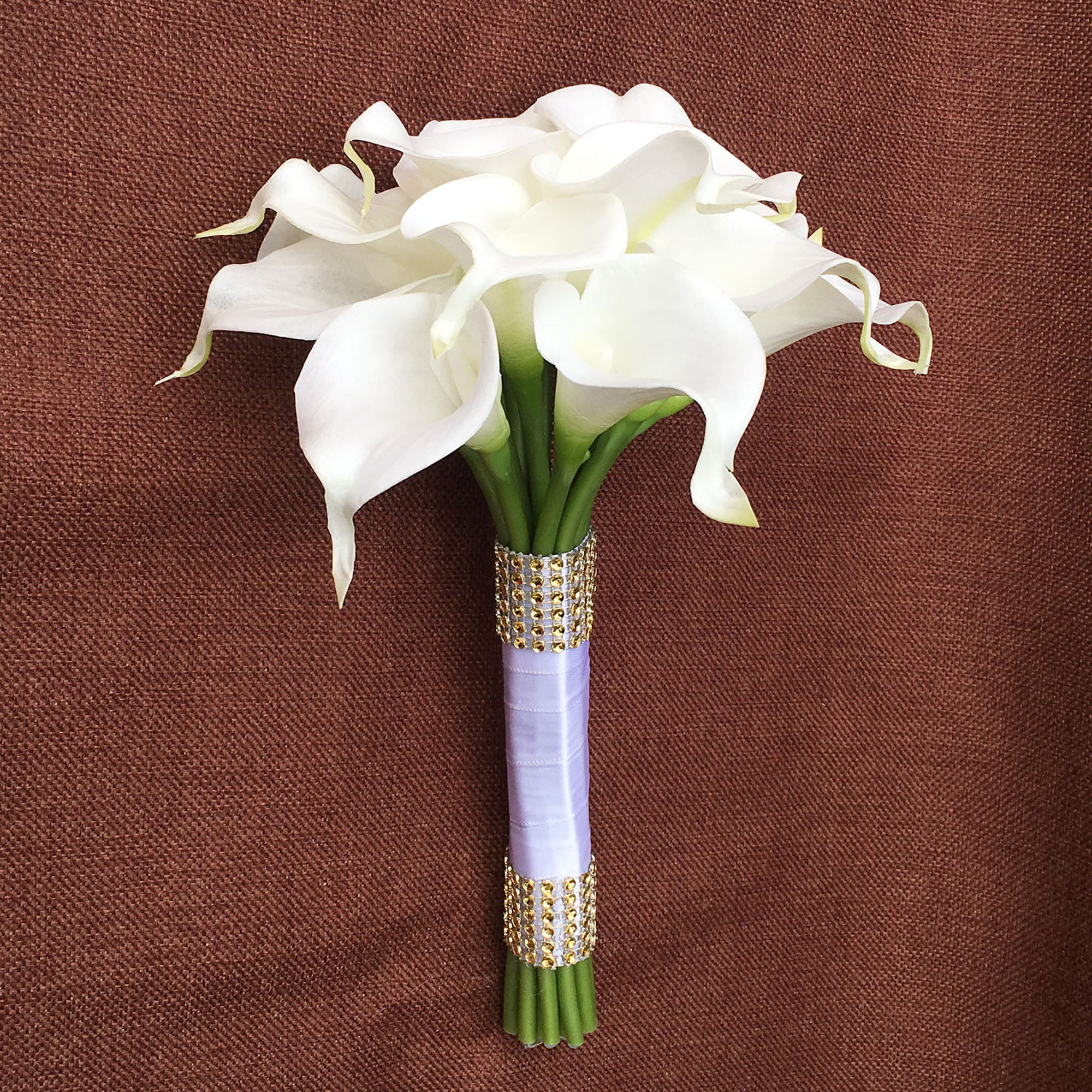 White Flower Bridal Bouquet Fake Calla Lily Bouquets