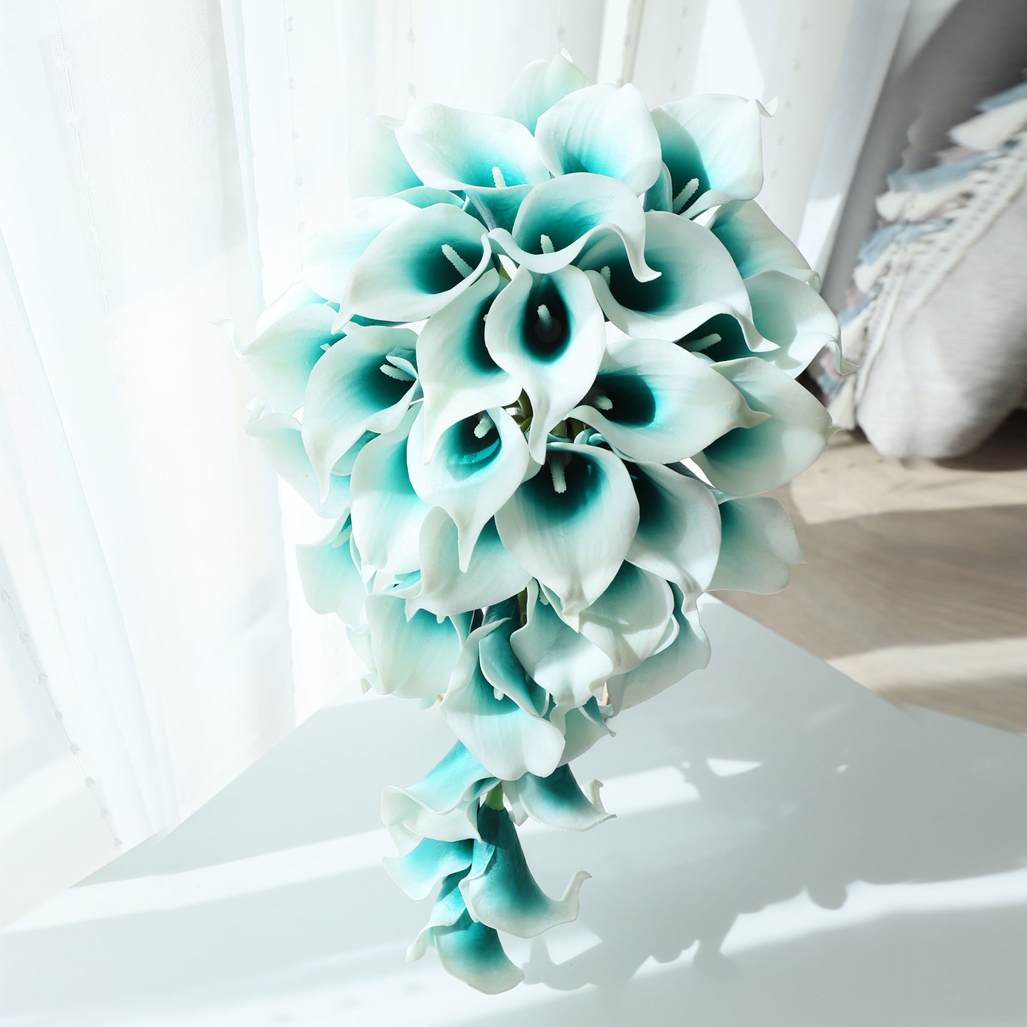 Cascade Bouquet Artificial Oasis Calla Bridal Bouquet