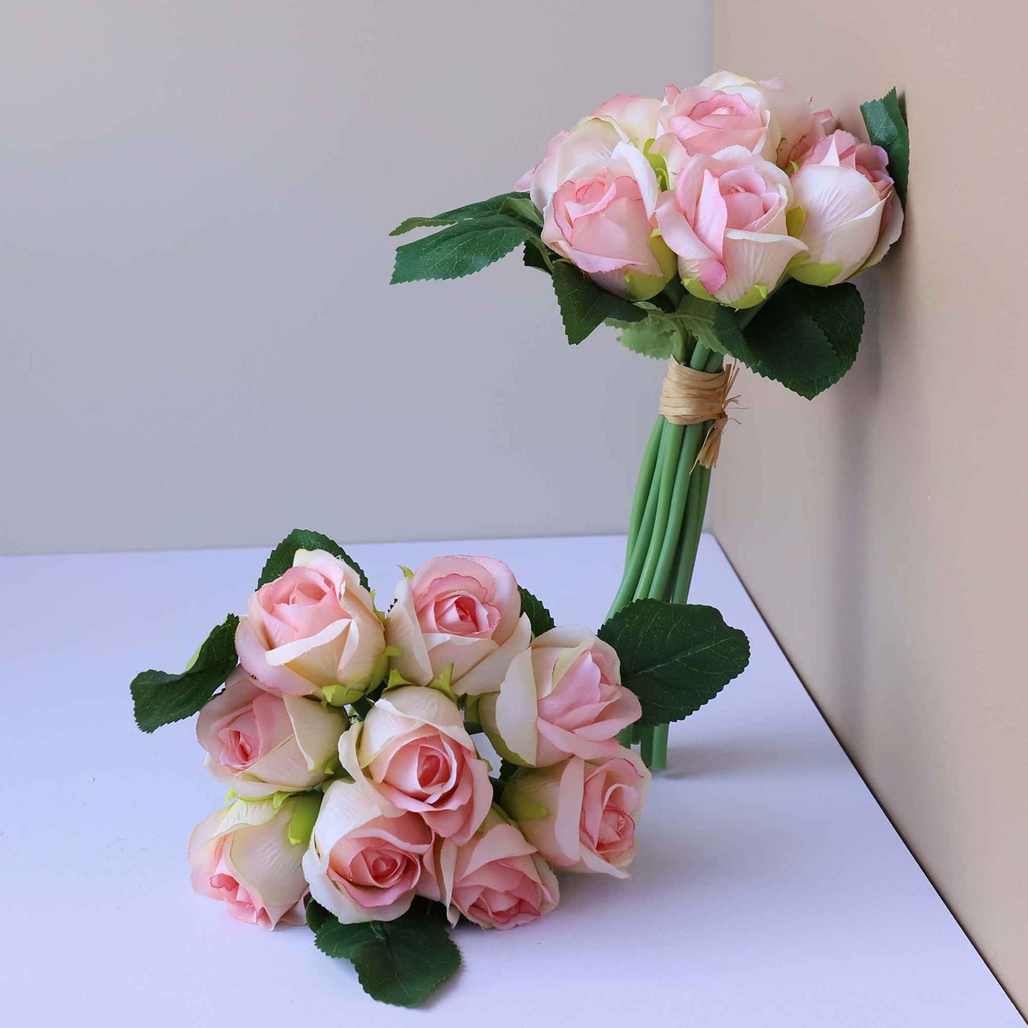 Small Flower Bouquet Silk Roses Bunches