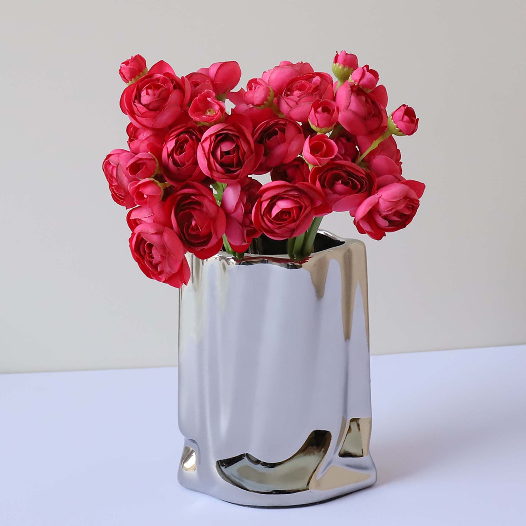 Small Peony Silk Ranunculus Flower Bundle