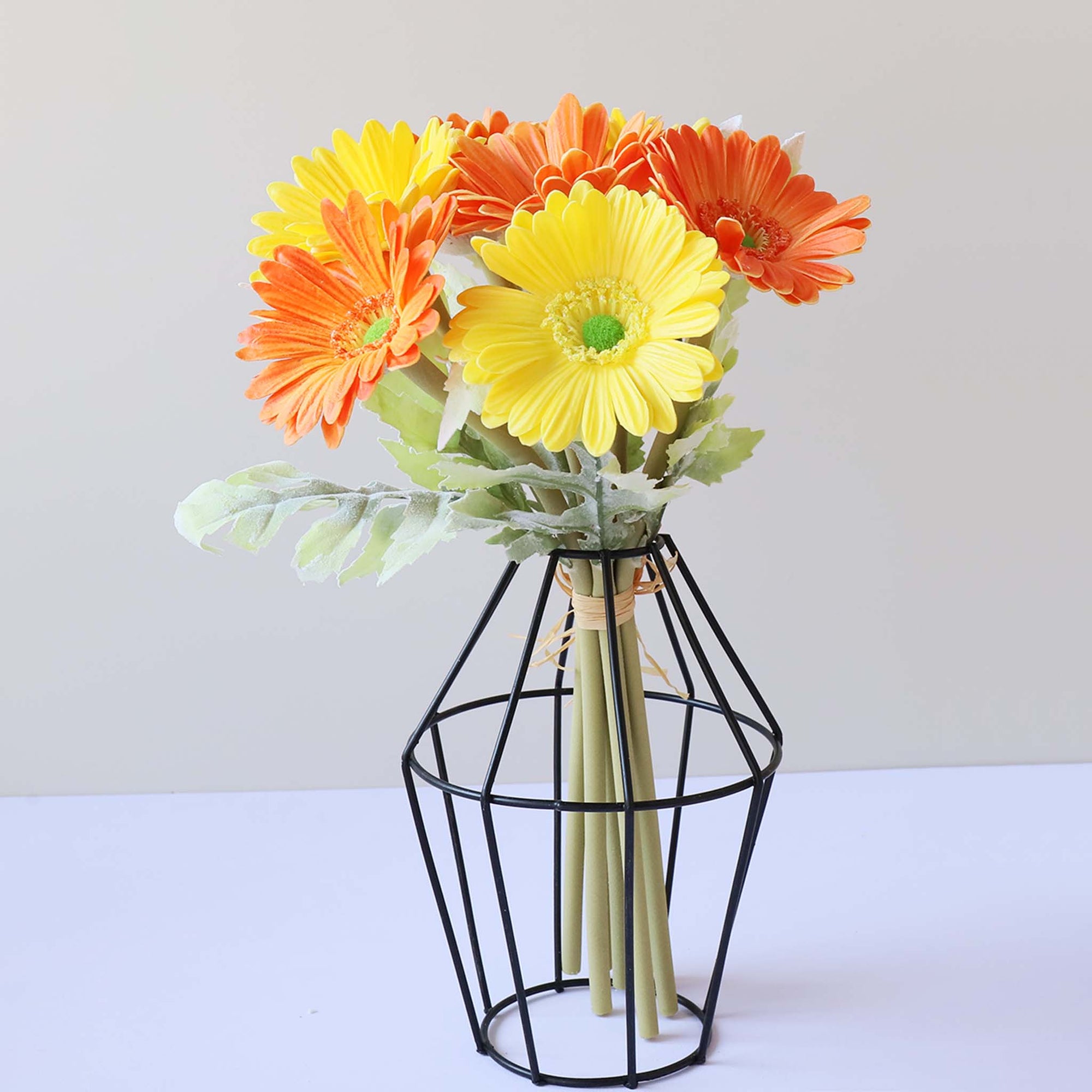 Artificial Gerbera Daisy Bouquet Real Touch Flowers for Wedding Bouquets