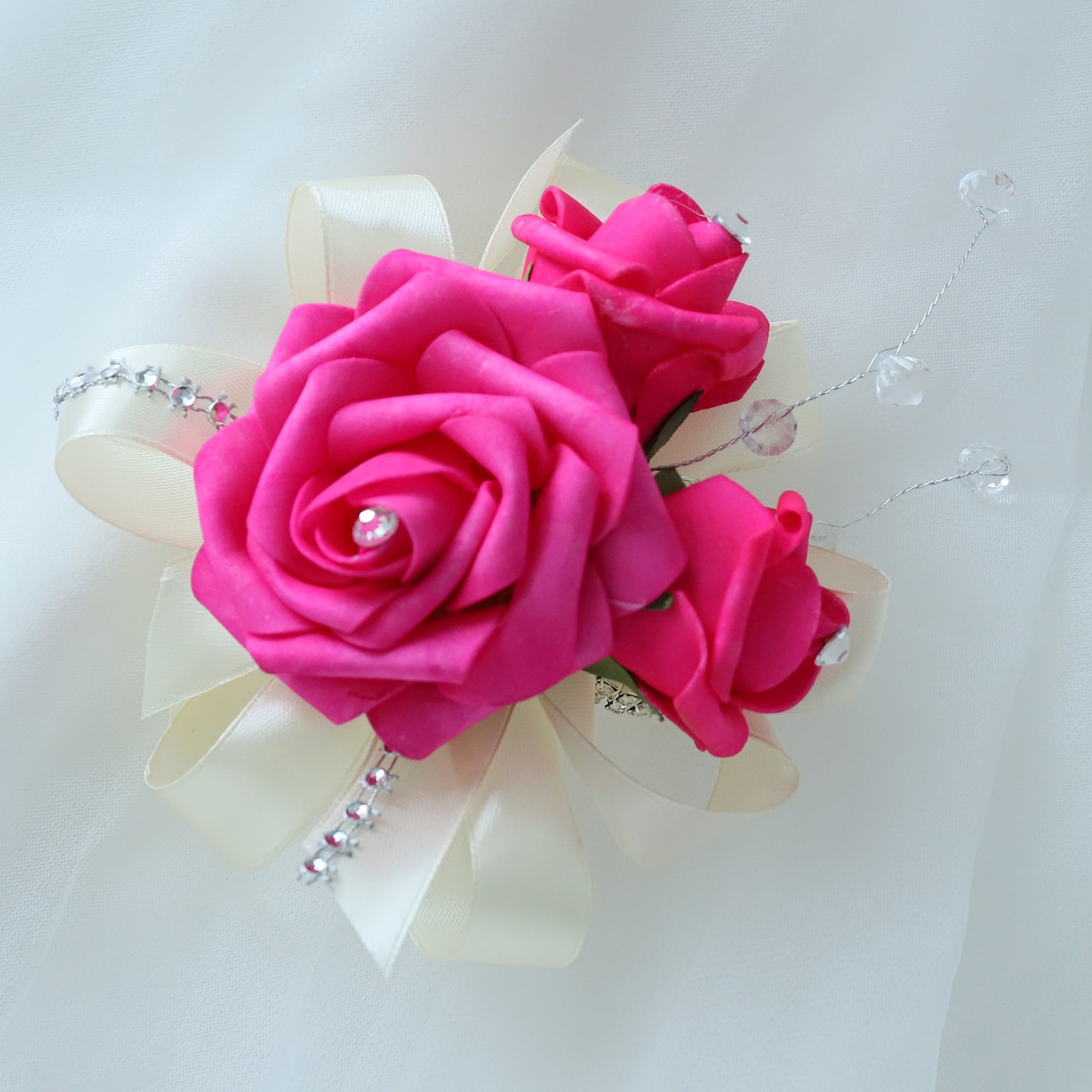 Hot Pink Wedding Bouquets Boutonnieres Corsages
